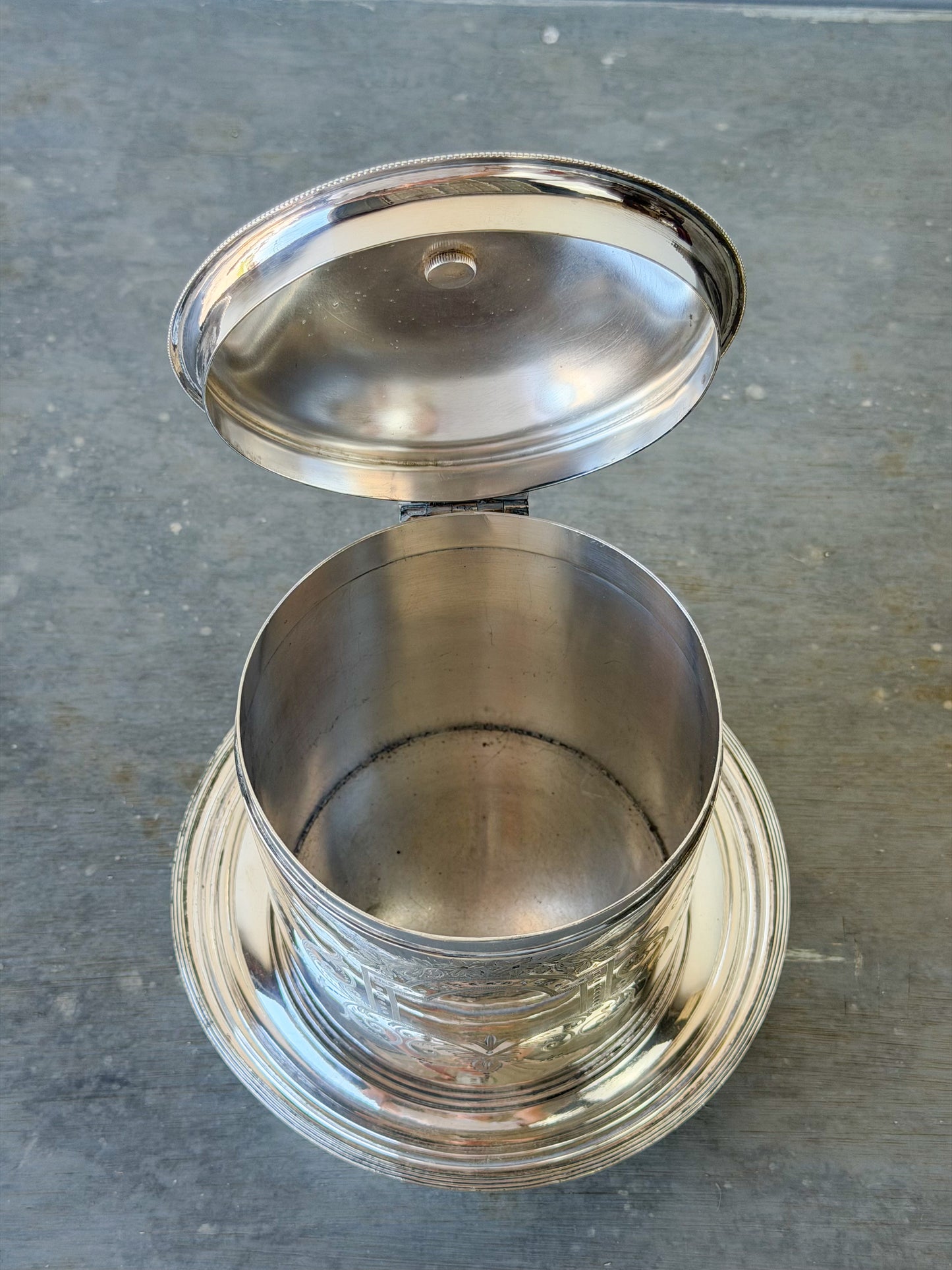 Antique Mappin & Webb Biscuit Barrel