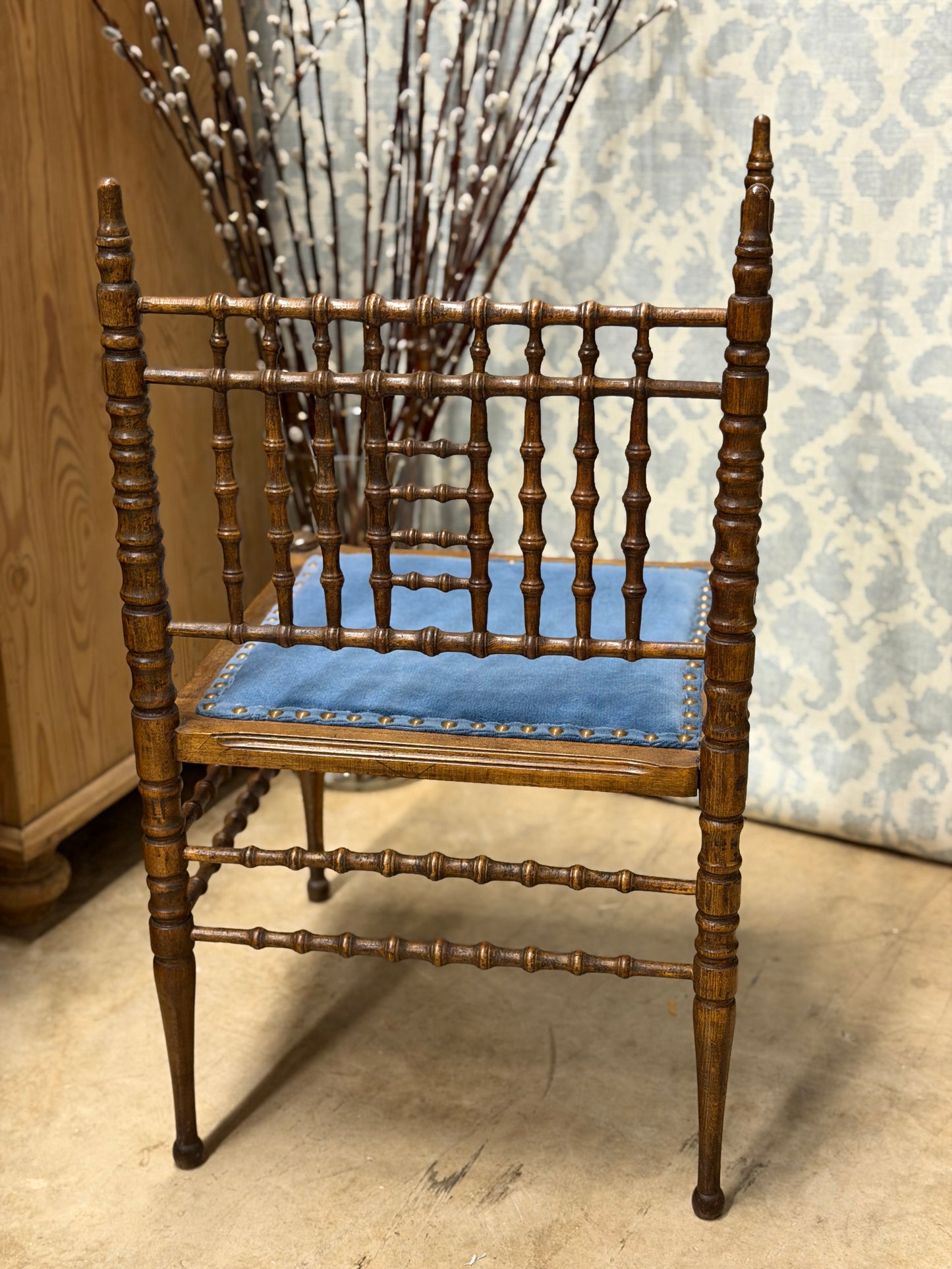 Victorian Spindle Corner Chair