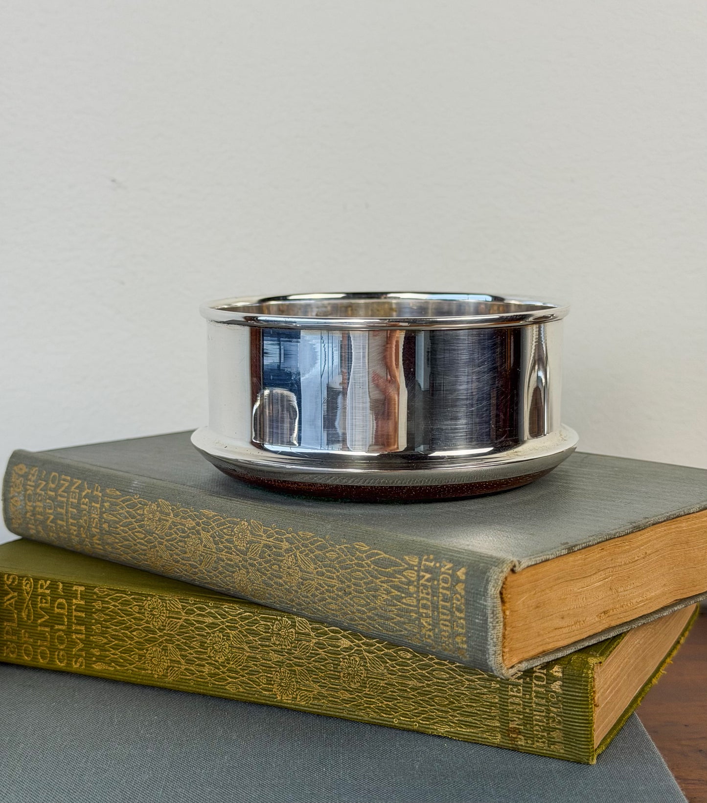 English Silverplate Wine Coasters