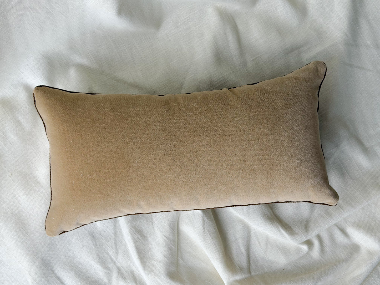 French Wool Textile Accent Pillow