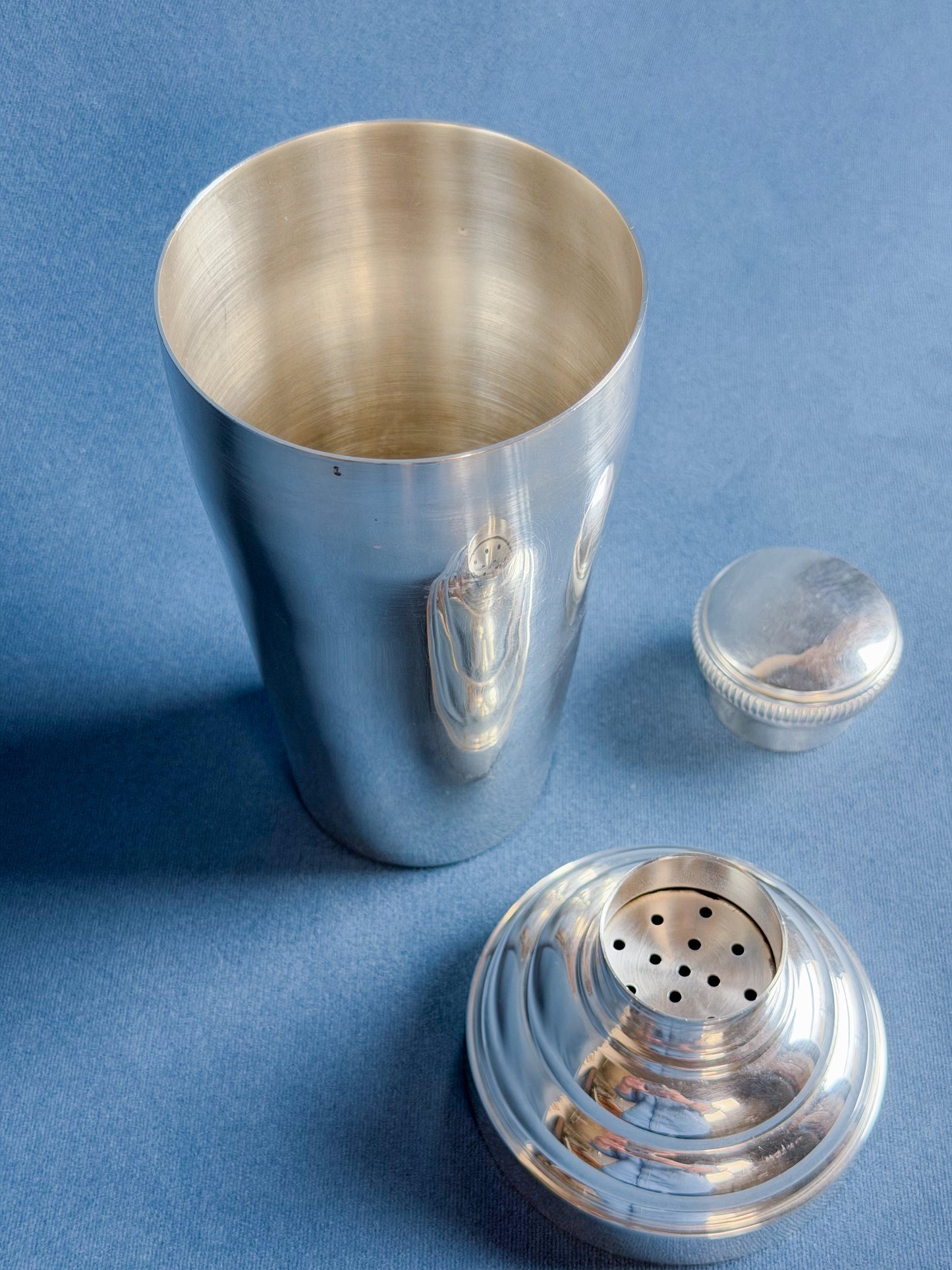 Vintage French Silverplate Cocktail Shaker