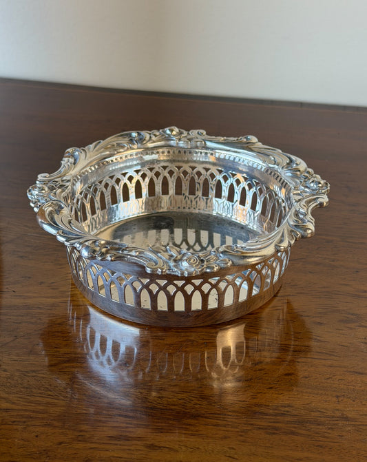 Vintage Silverplate Wine Coaster