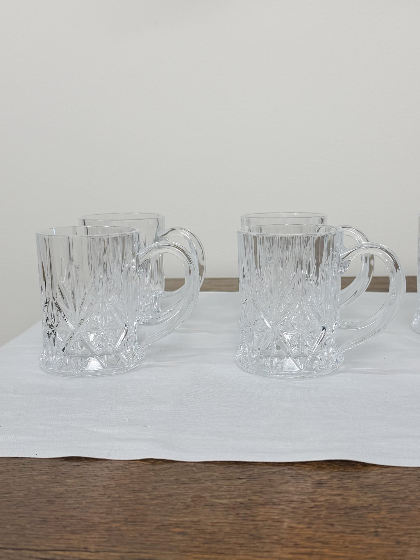 French Crystal Mugs (Set of 8)