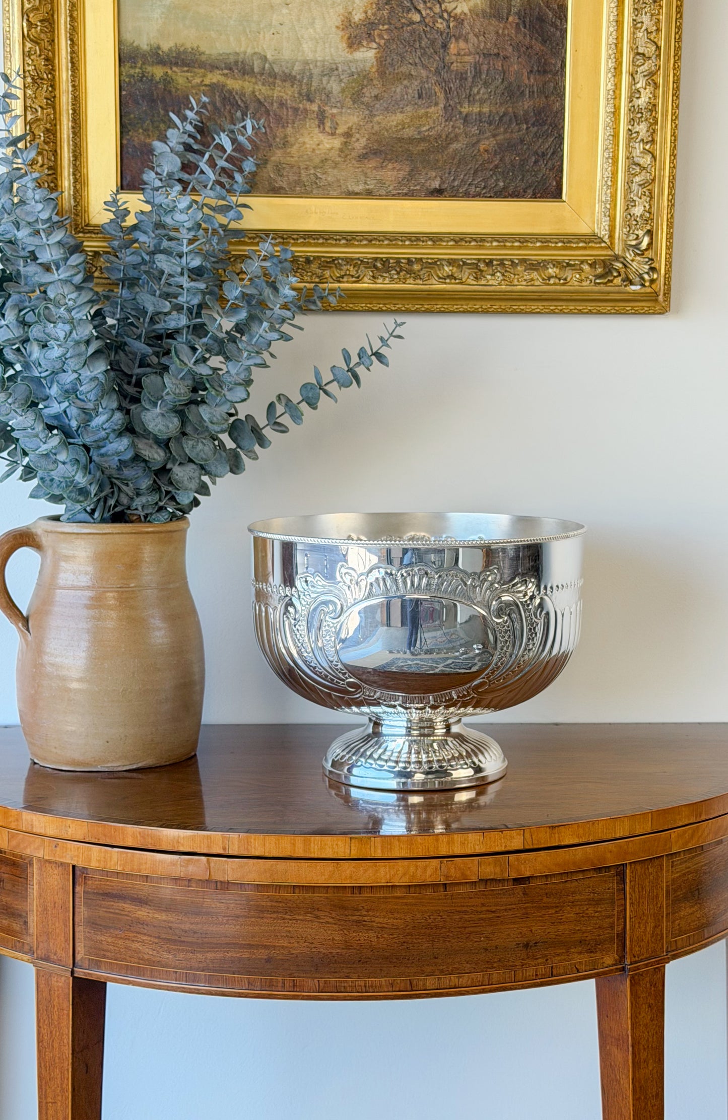 Vintage William & Mary Reproduction Punch Bowl