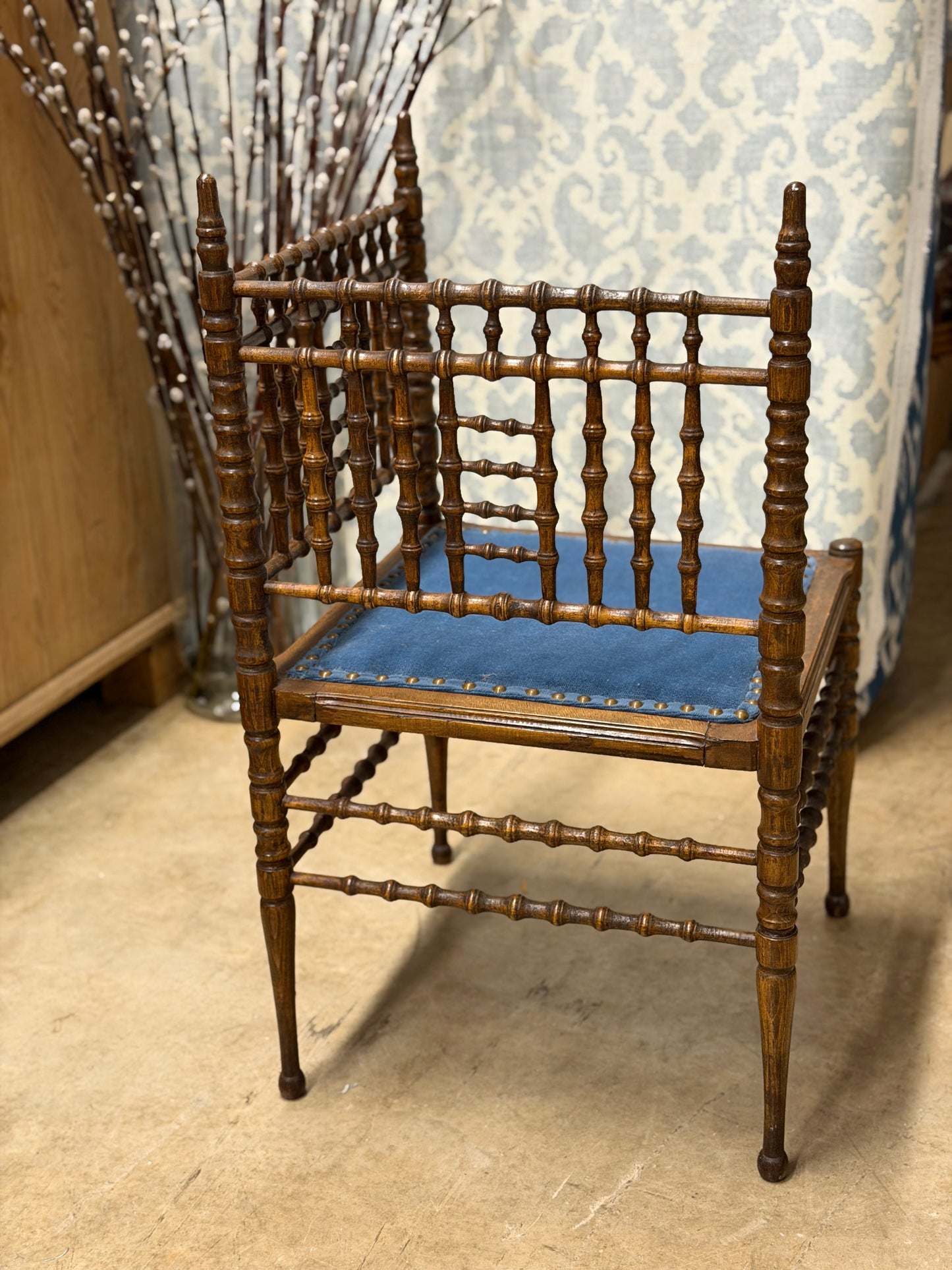 Victorian Spindle Corner Chair