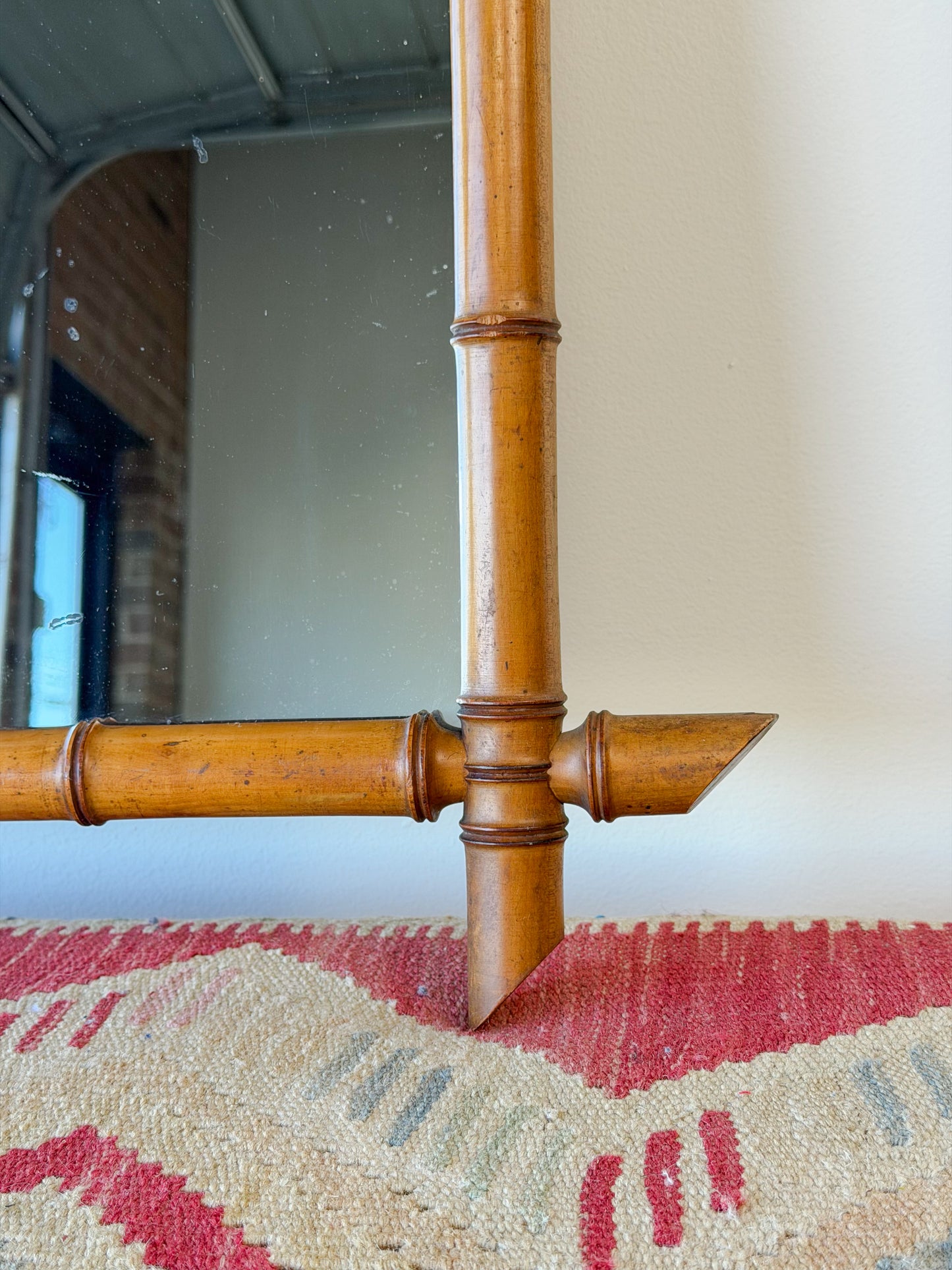 French Faux Bamboo Mirror (No. 4)