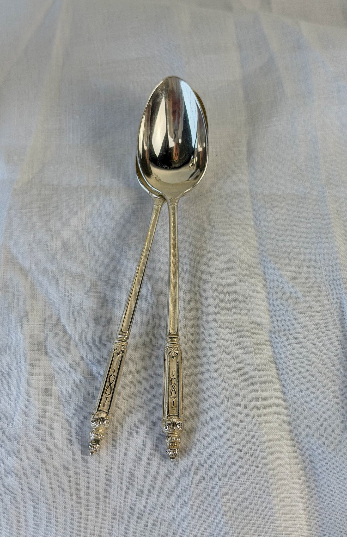 French Silverplate Condiment Spoons & Forks
