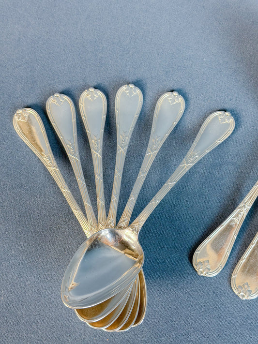 Vintage Christofle Silverplate Serving Spoons