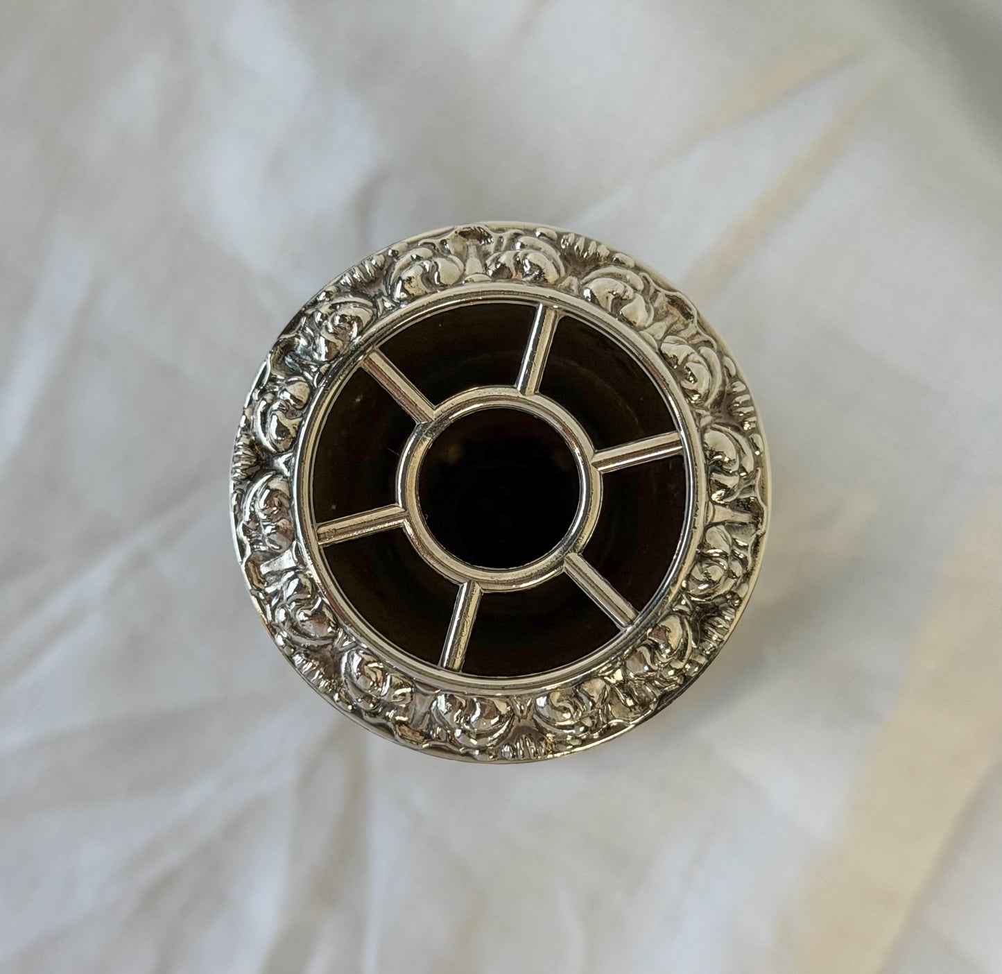 English Silverplate Bud Vase