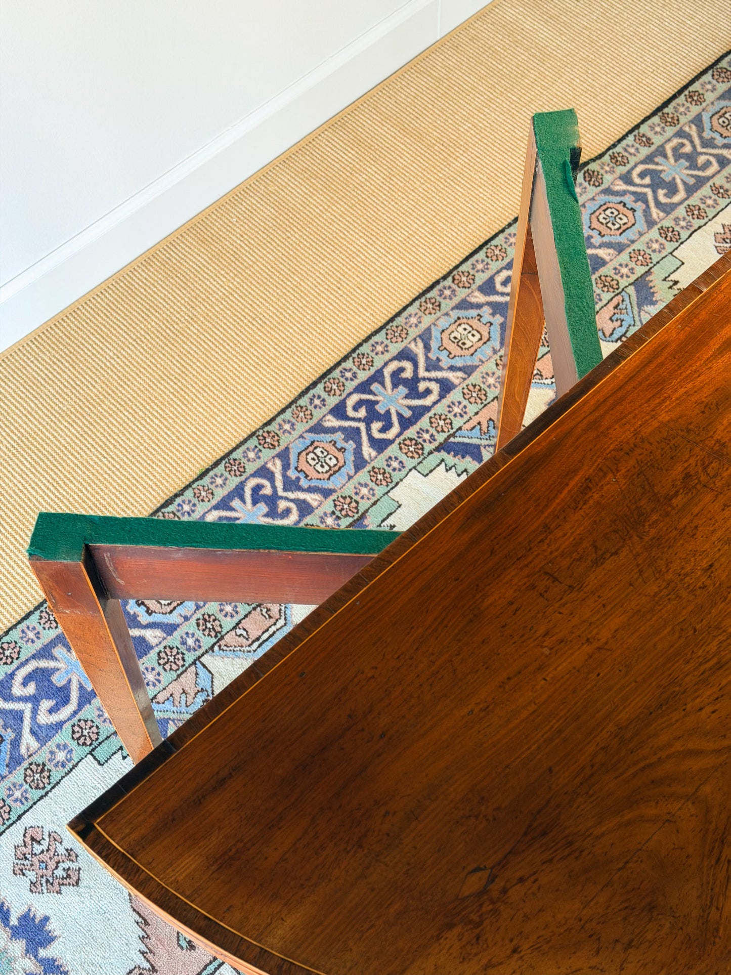 Georgian Demilune Card Table