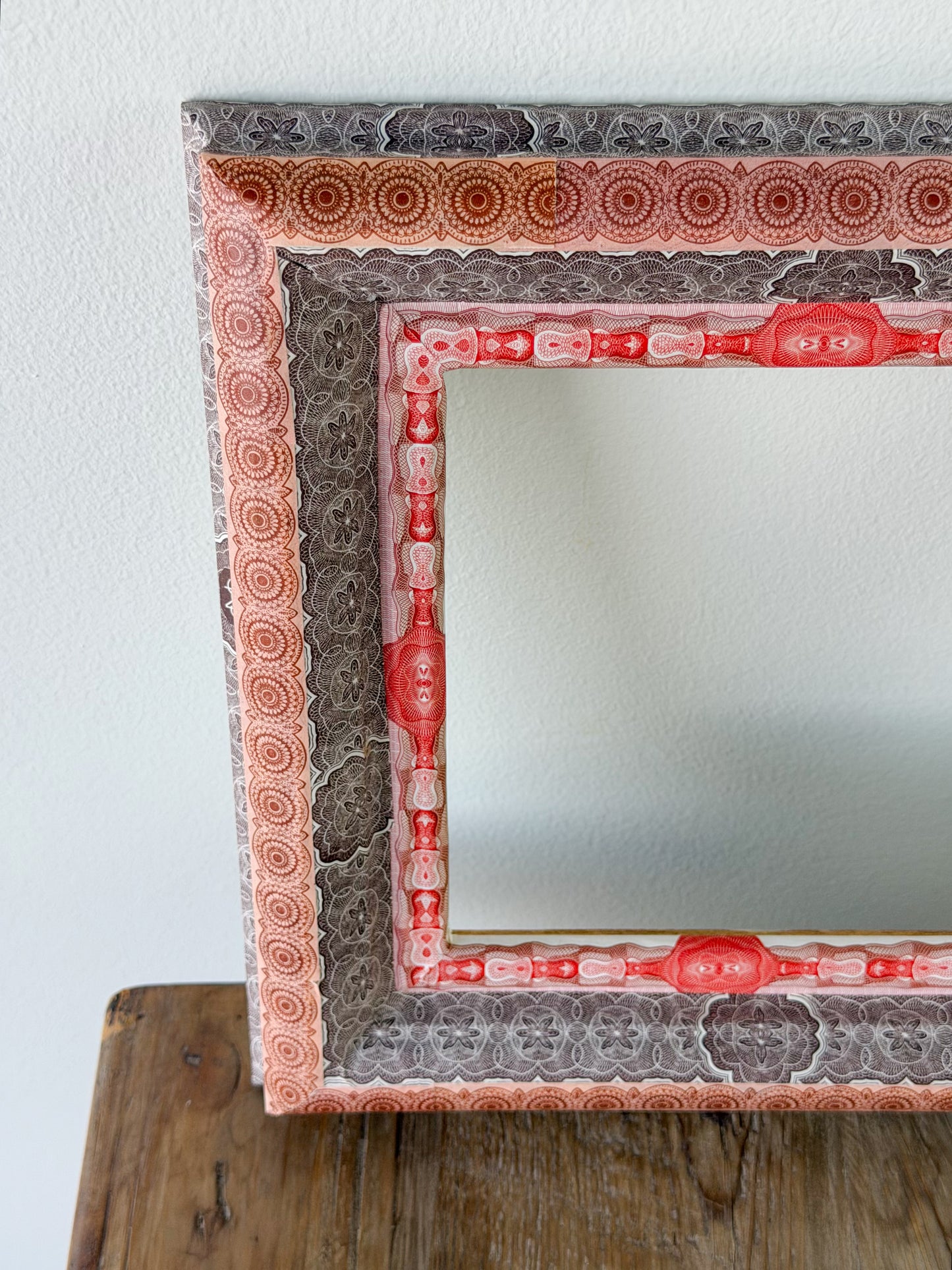 French Découpage Frame | Deep Red