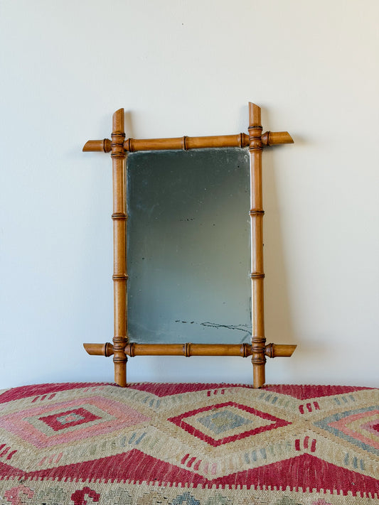French Faux Bamboo Mirror (No. 3)