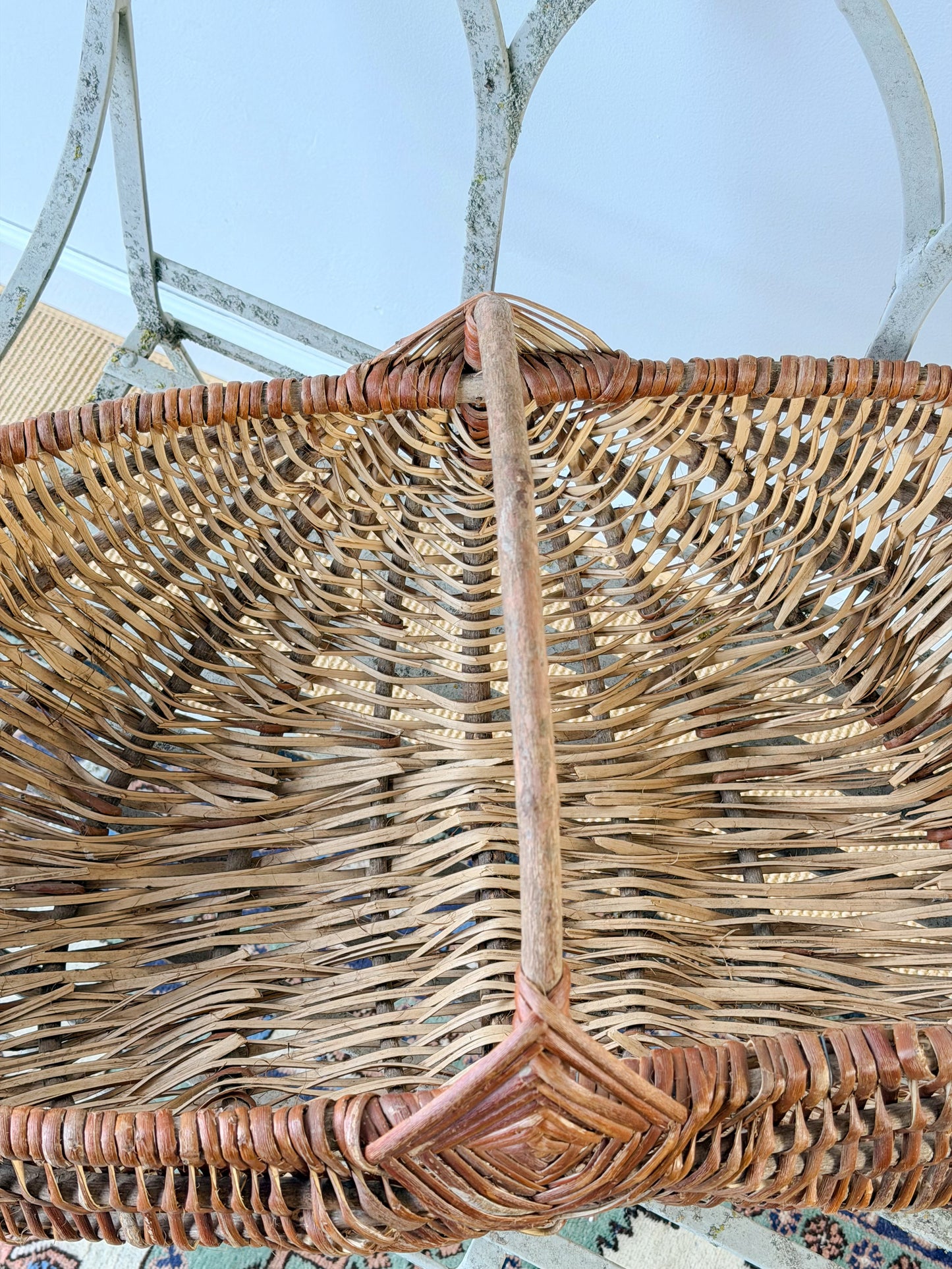Vintage Large French Gathering Basket