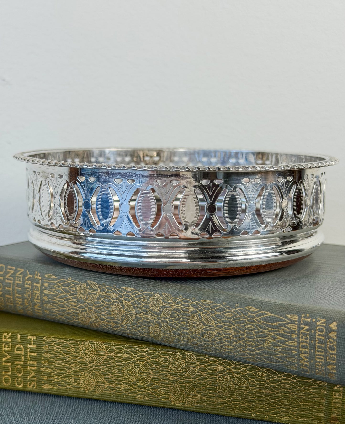 English Silverplate Wine Coasters