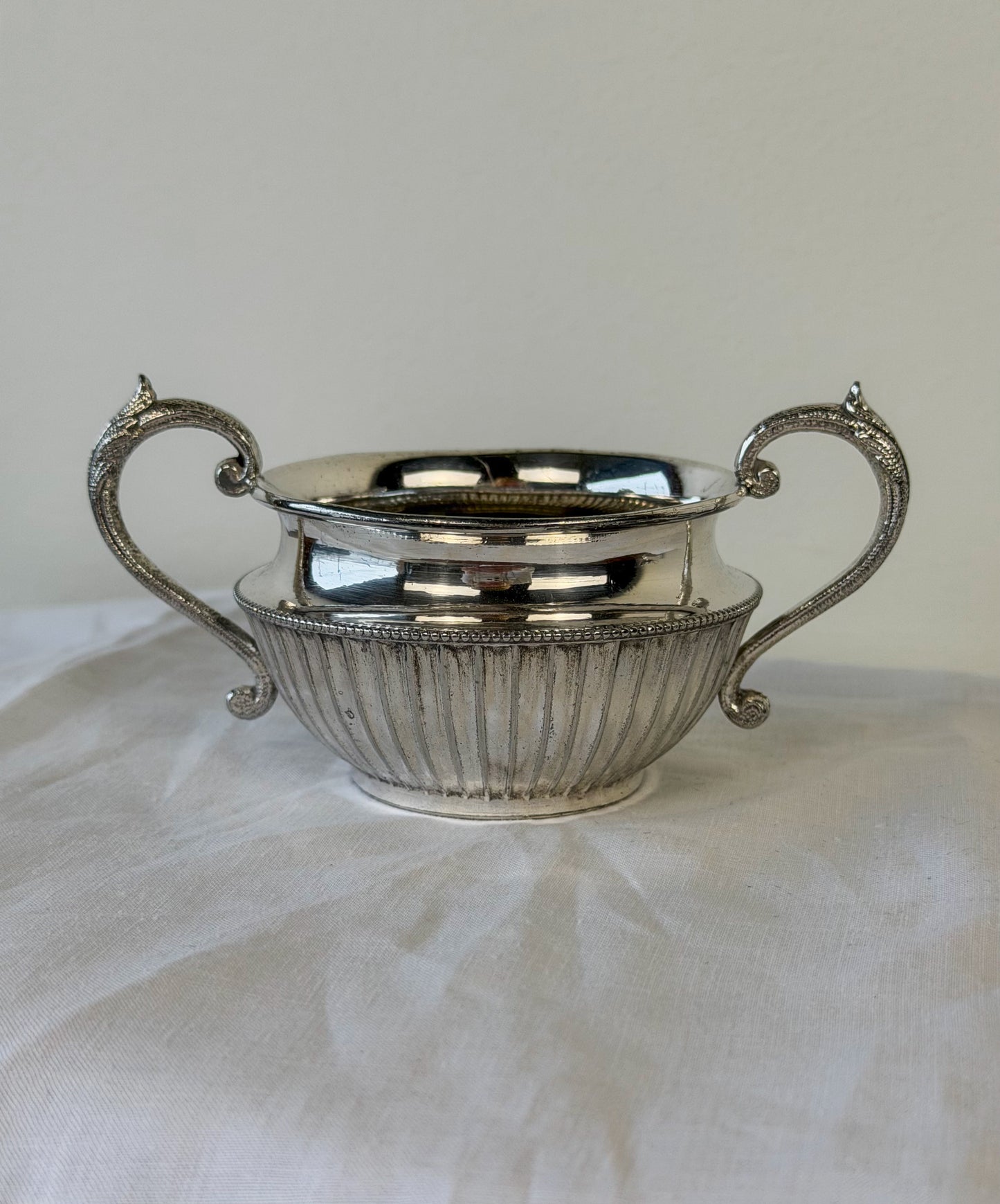 Victorian English Silverplate Sugar Bowl