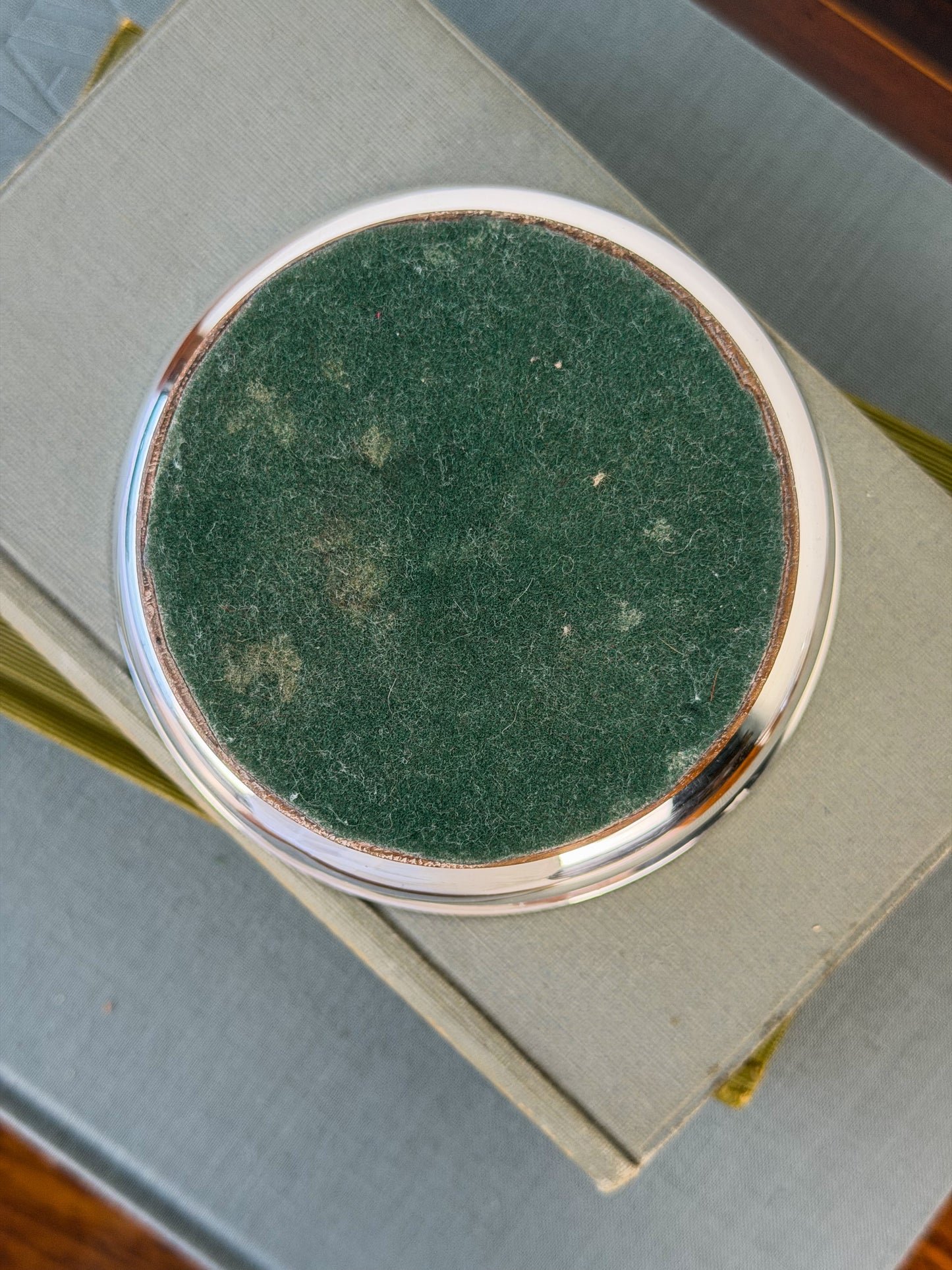 English Silverplate Wine Coasters