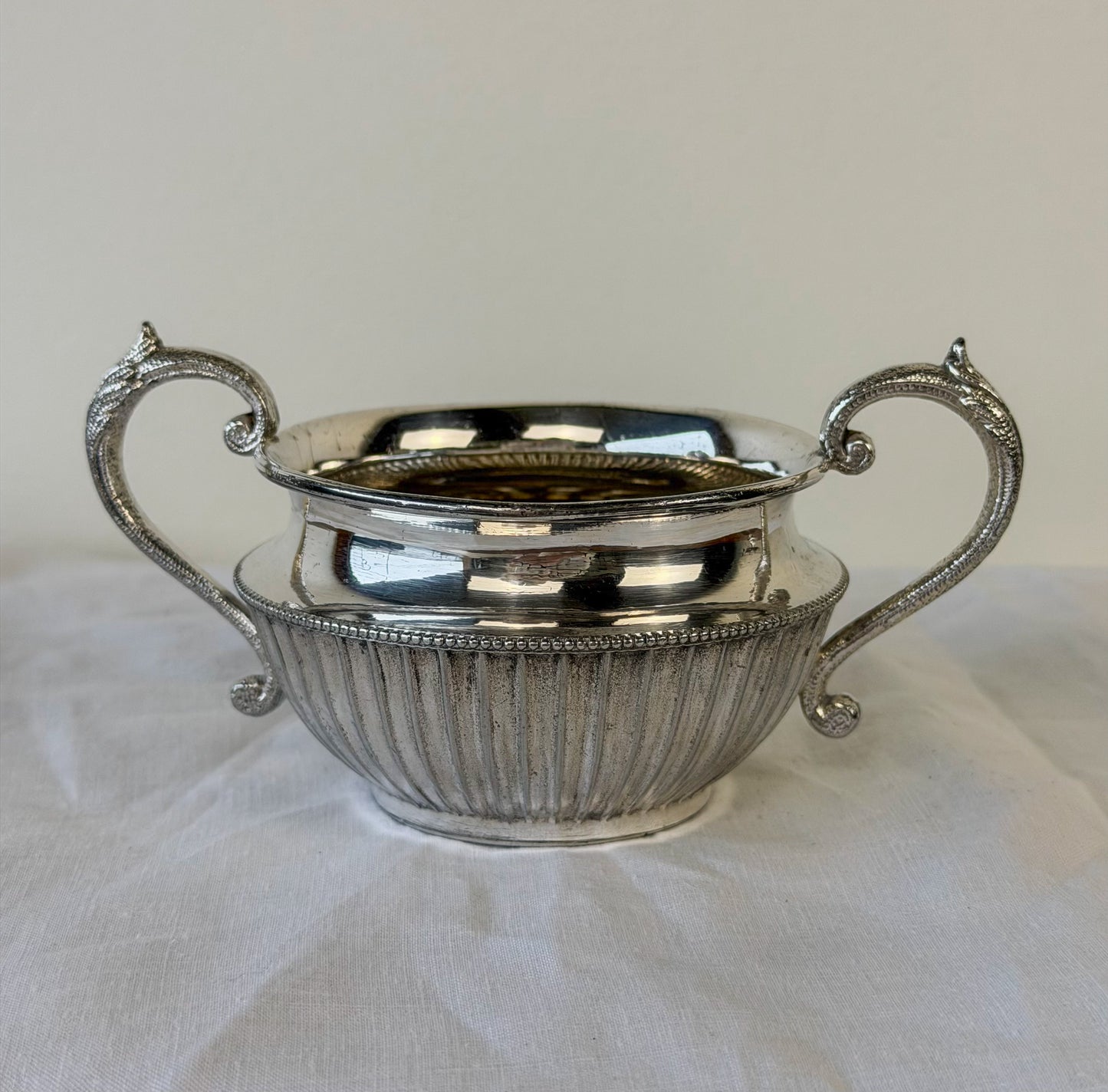 Victorian English Silverplate Sugar Bowl