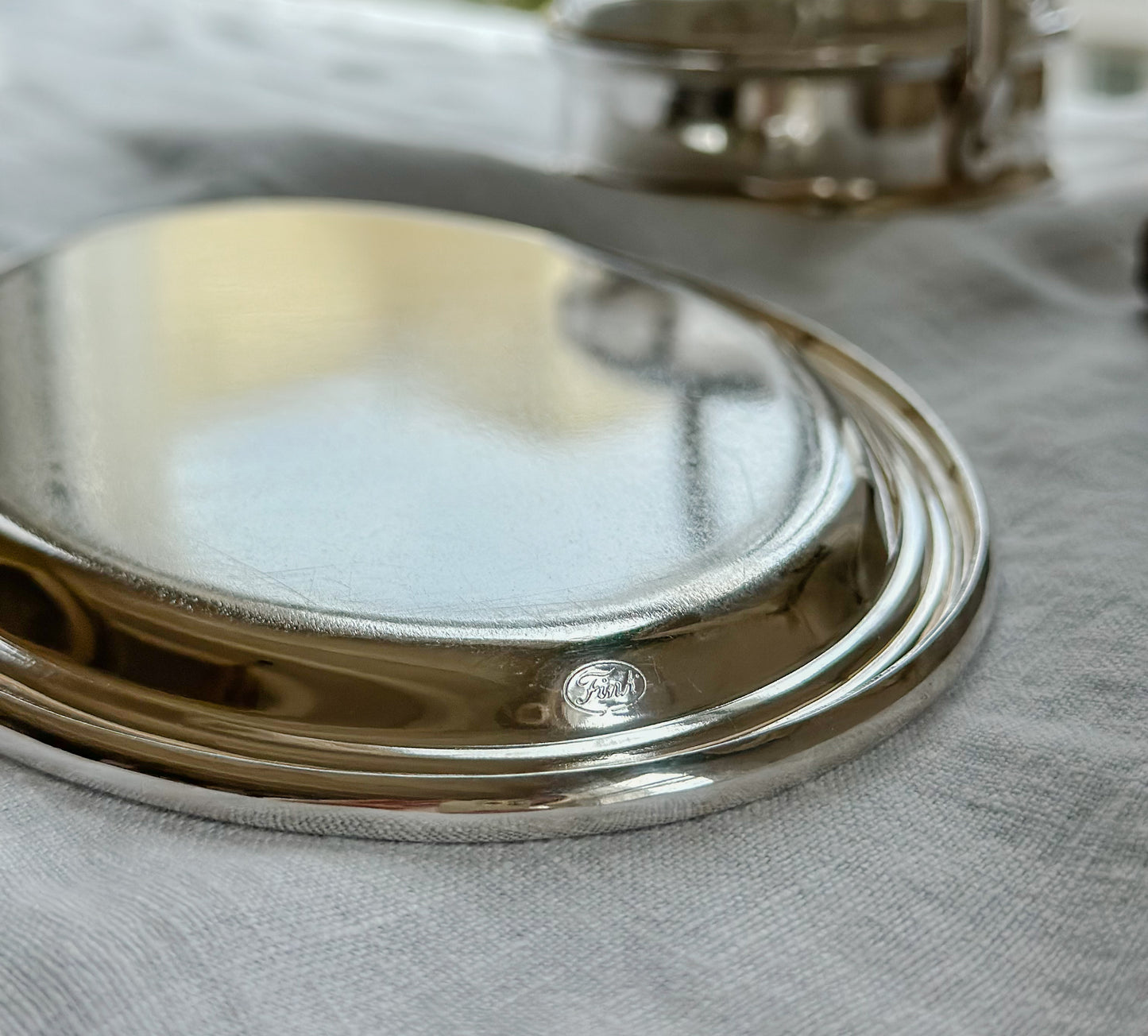 Vintage Hotel Silver Tray by H. R. W. Fink