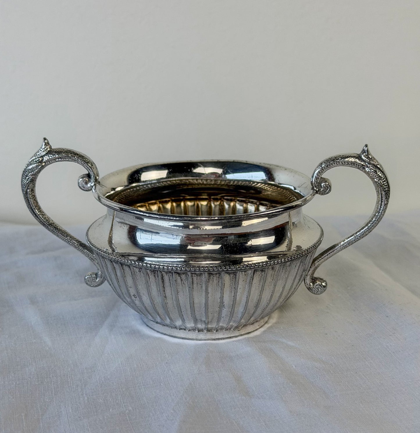 Victorian English Silverplate Sugar Bowl