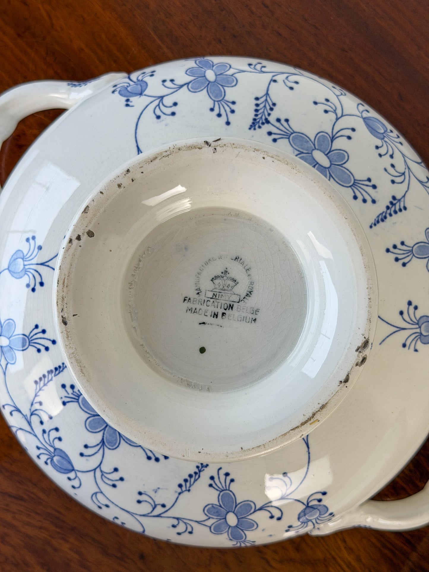 Belgian Transferware Soupière