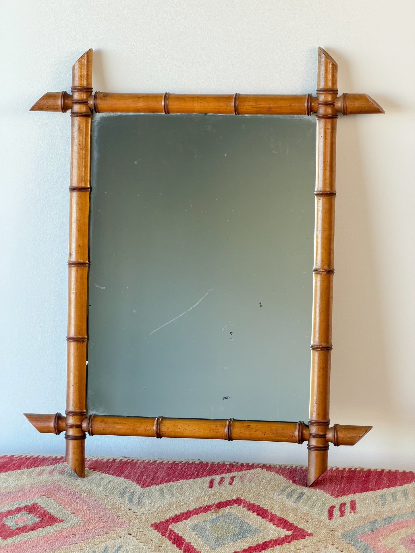 French Faux Bamboo Mirror (No. 4)