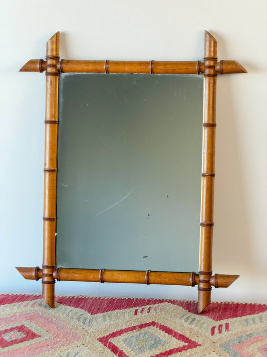 French Faux Bamboo Mirror (No. 4)