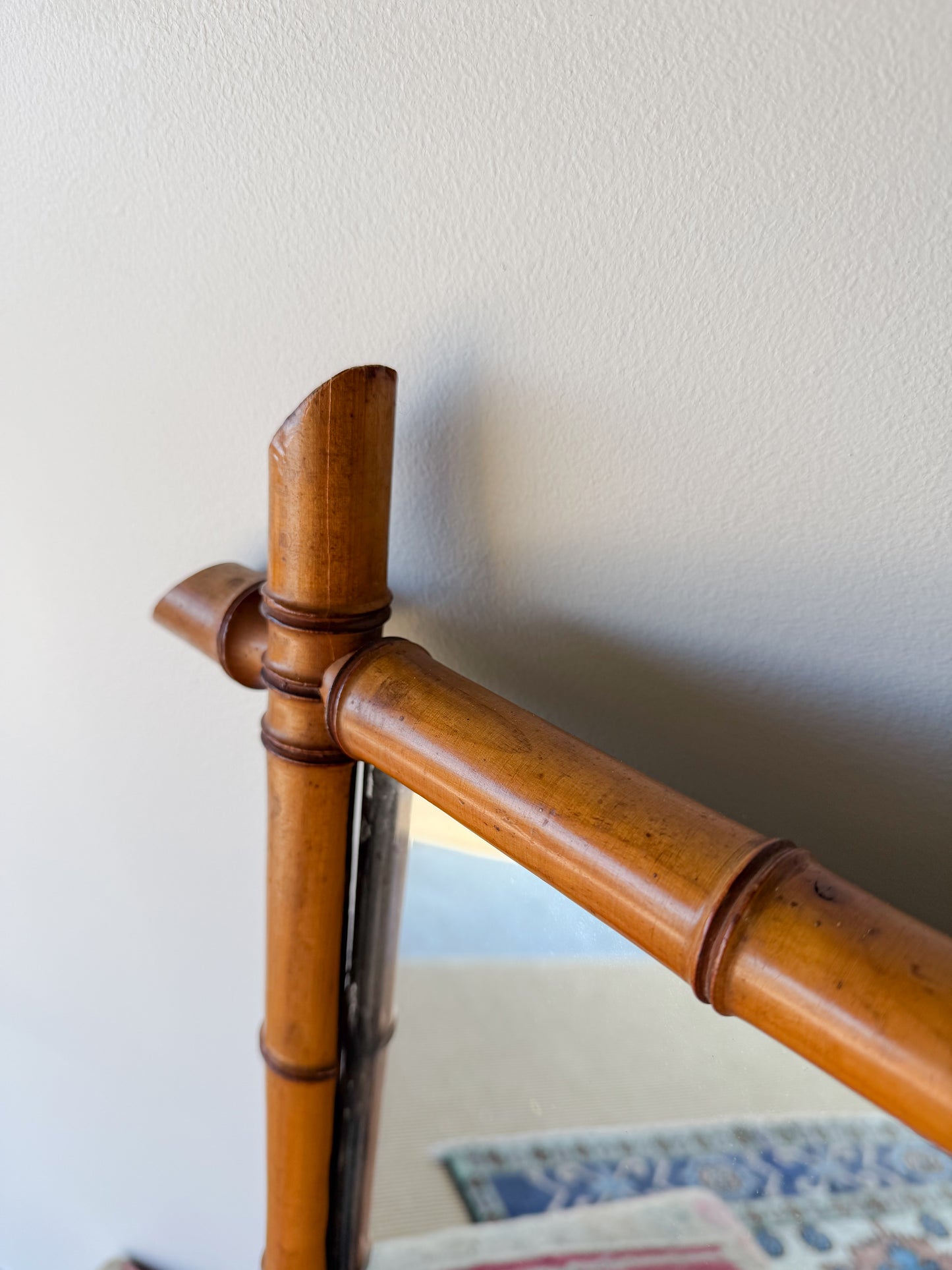 French Faux Bamboo Mirror (No. 4)