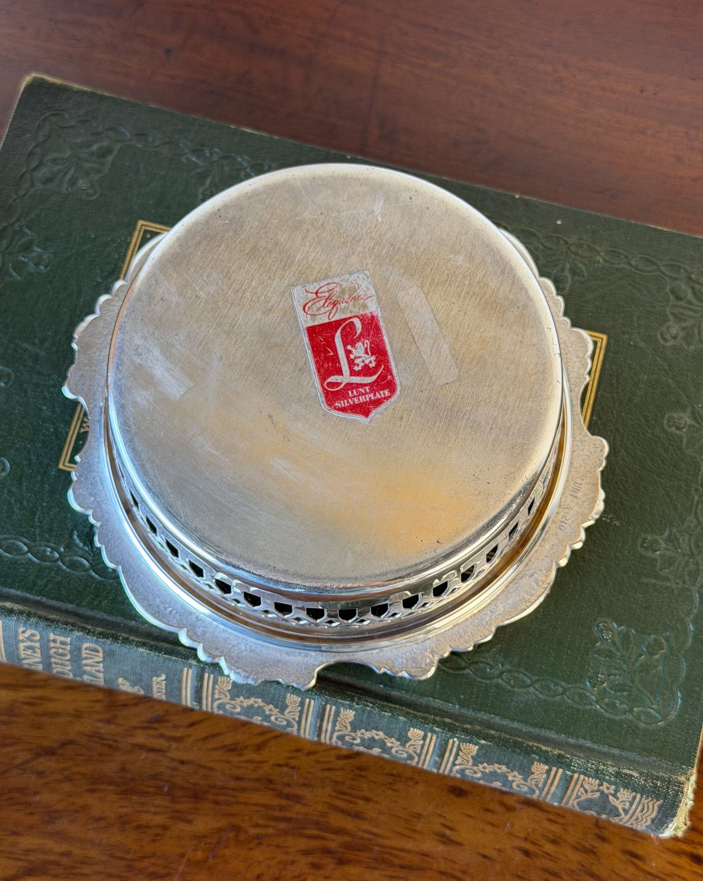 Vintage Silverplate Wine Coaster