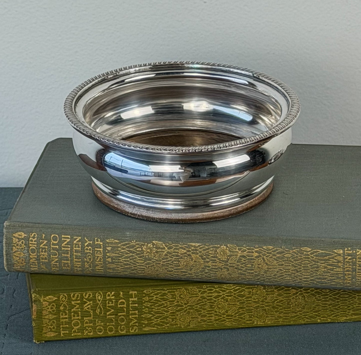 English Silverplate Wine Coasters