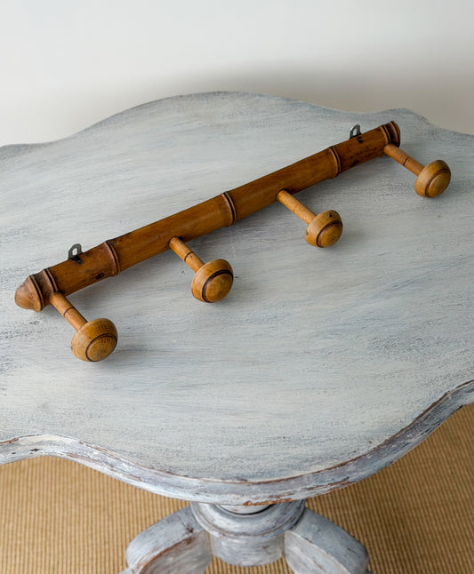 French Faux Bamboo Coat Rack