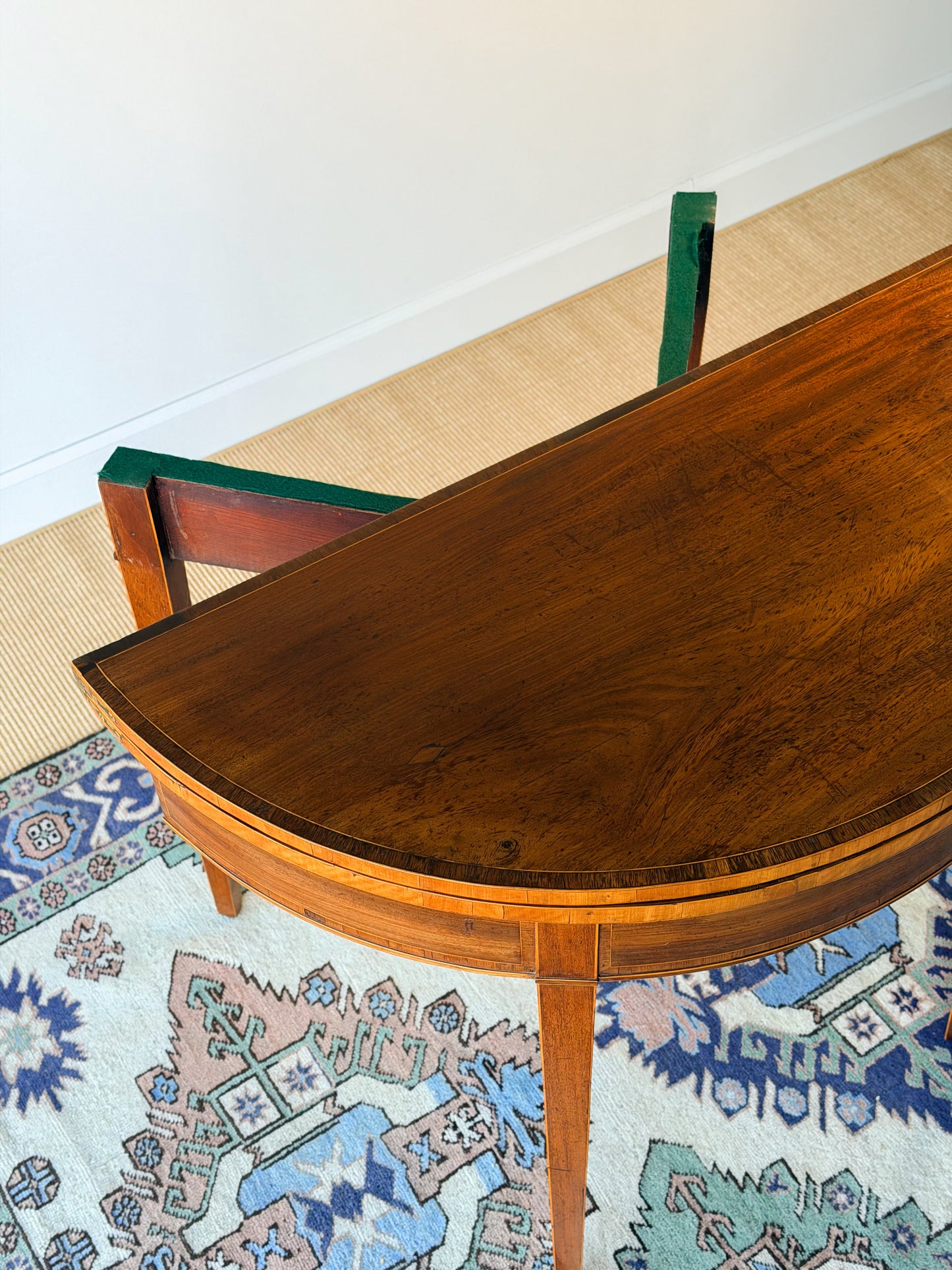 Georgian Demilune Card Table