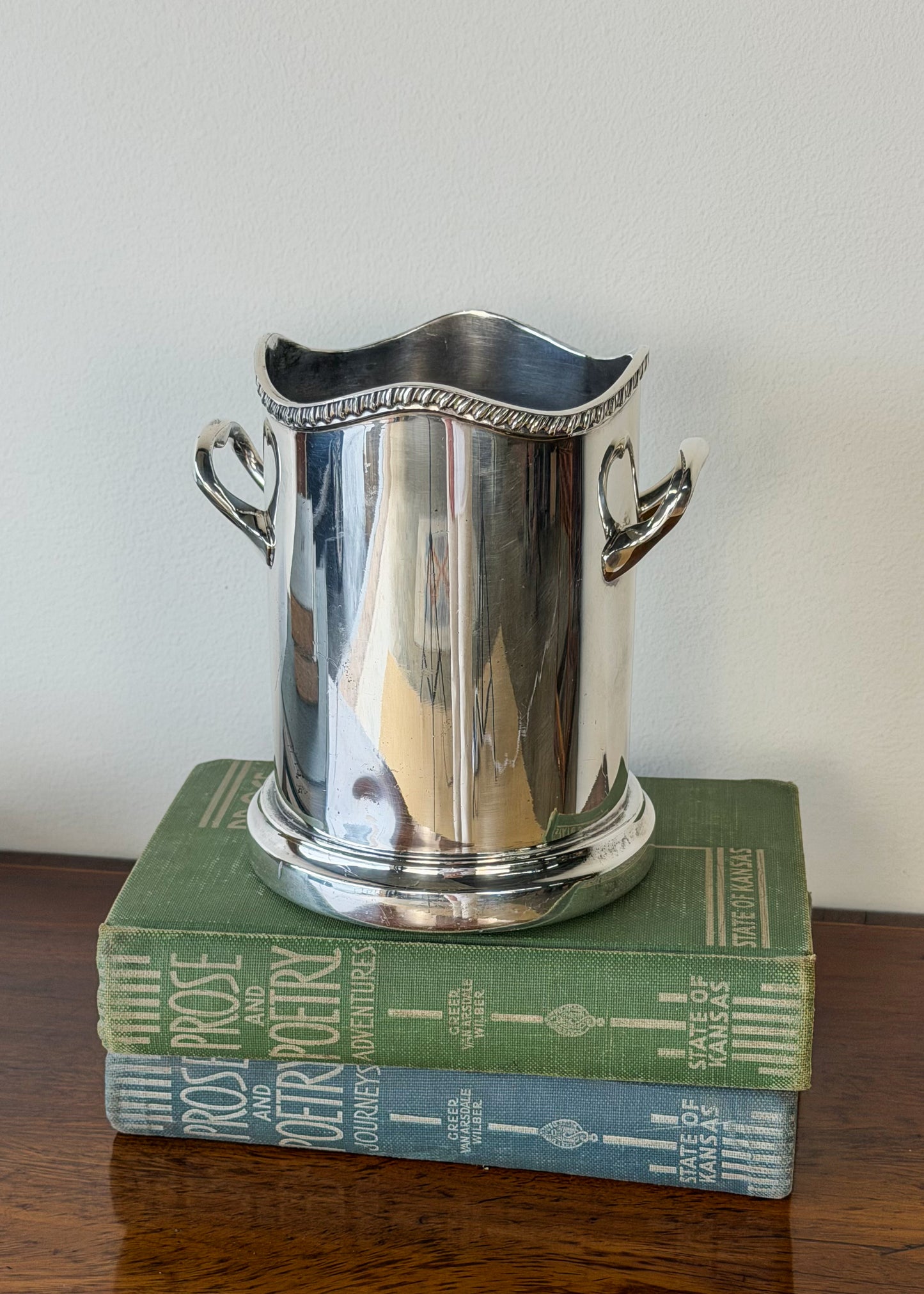 English Silverplate Wine Cooler