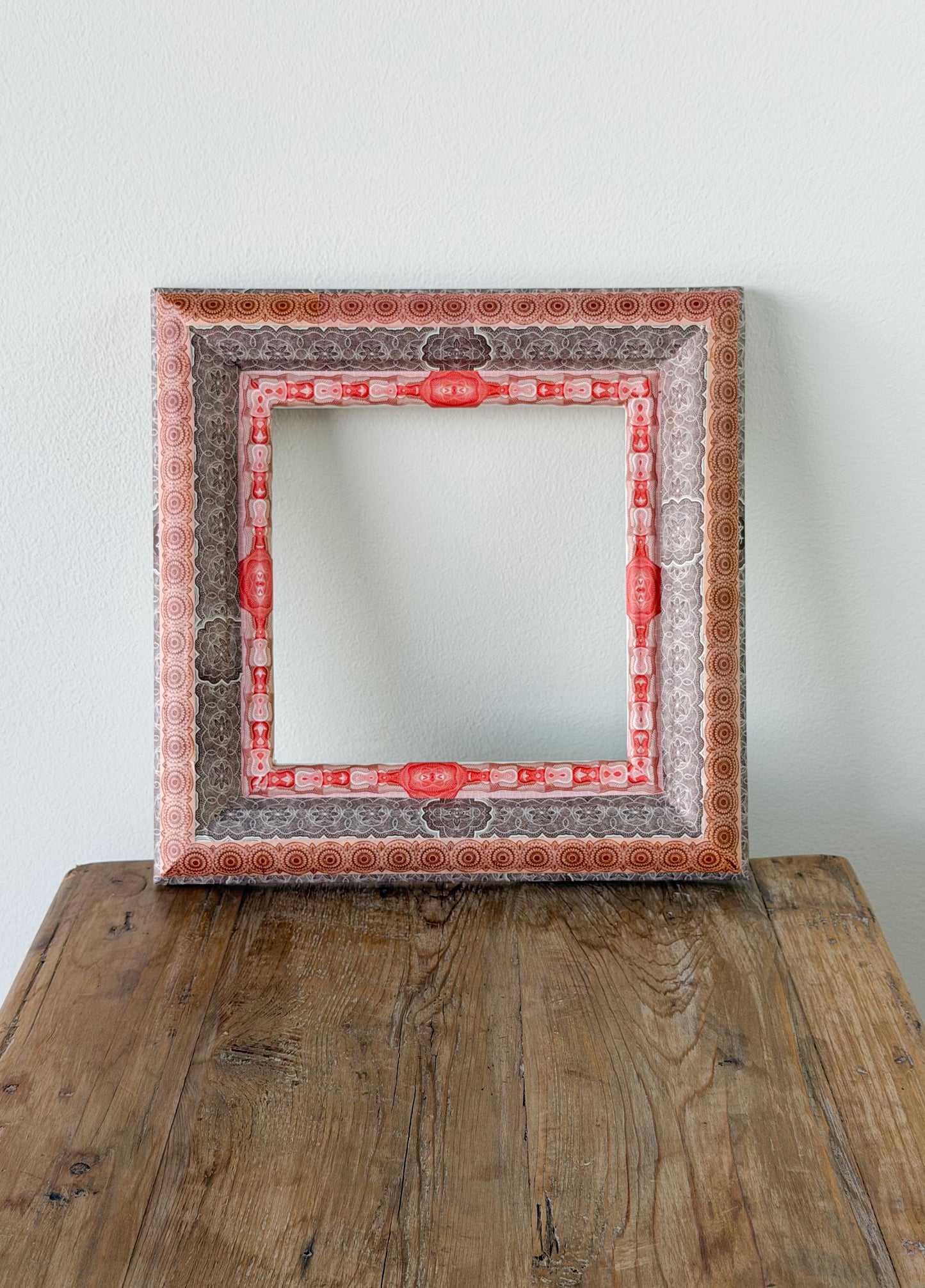 French Découpage Frame | Deep Red