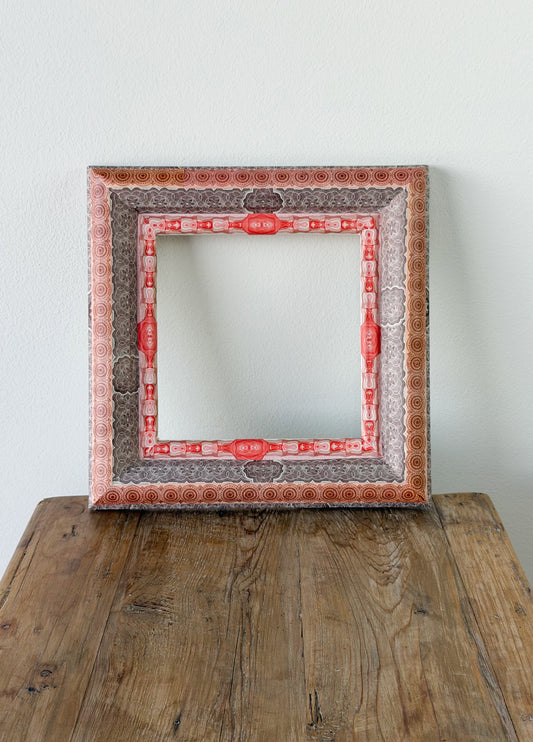 French Découpage Frame | Deep Red