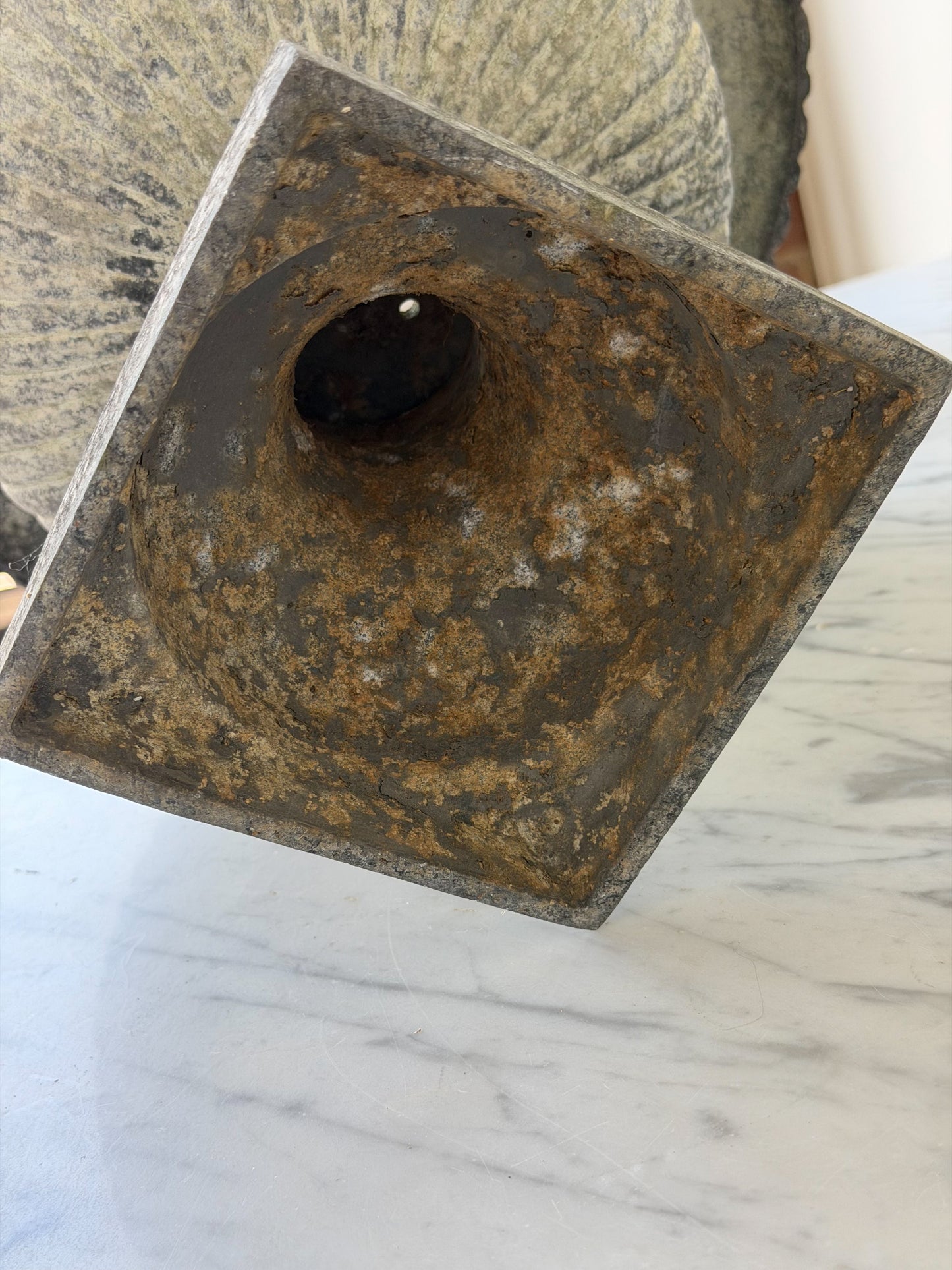 Antique French Zinc Pedestal Urn Pair