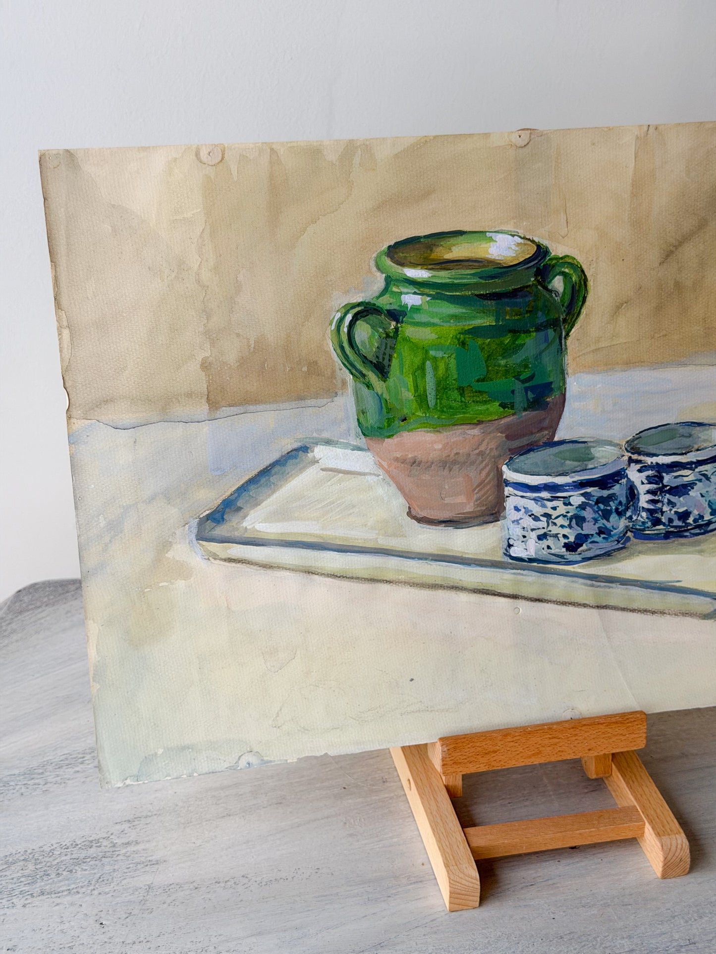 Confit Jar Watercolor Still Life Painting