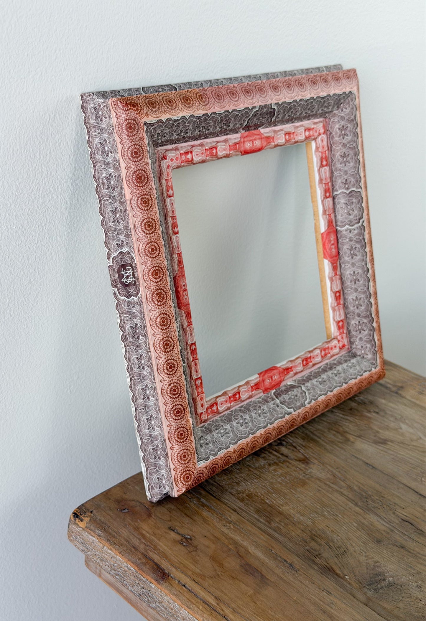 French Découpage Frame | Deep Red