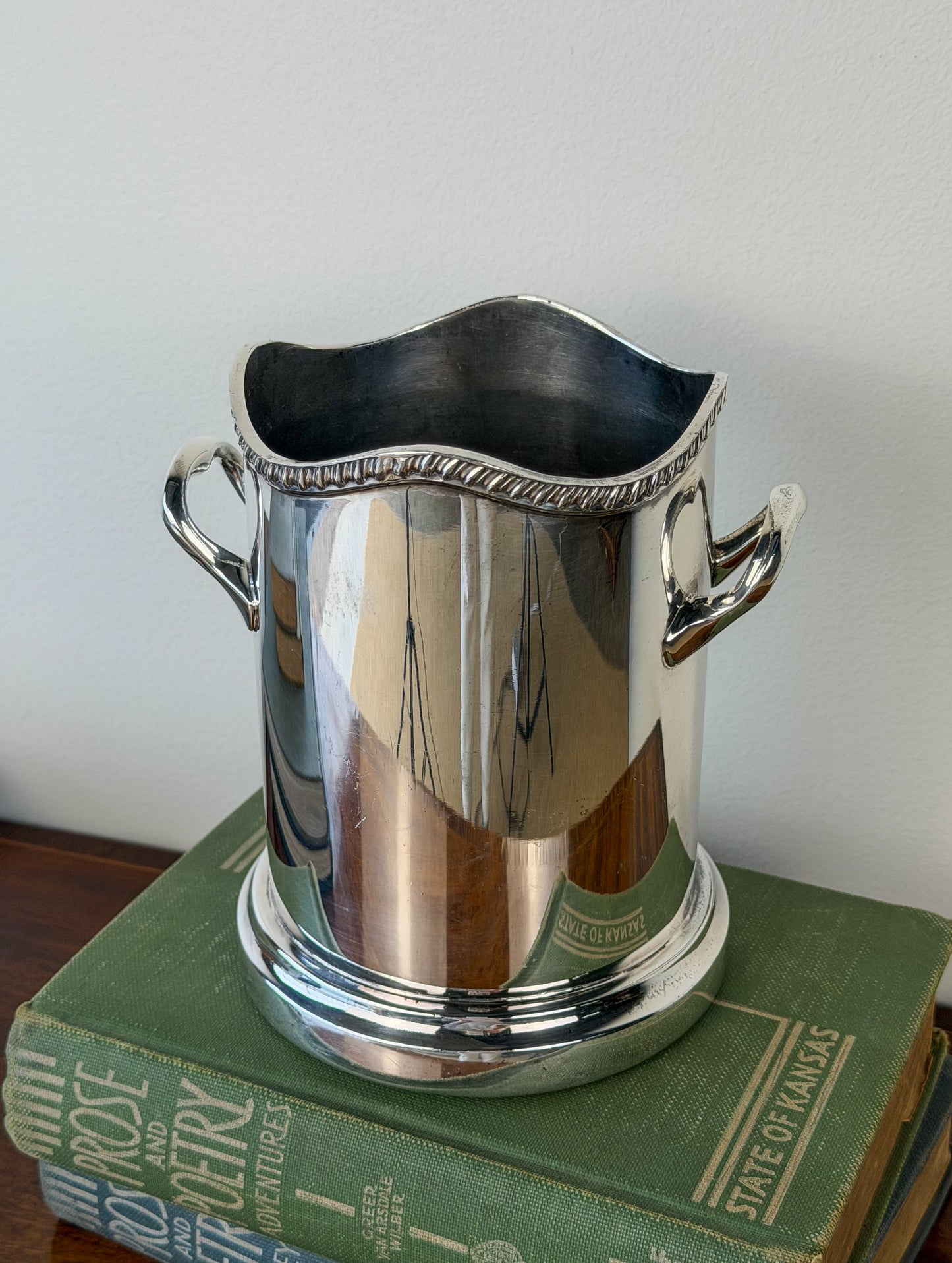 English Silverplate Wine Cooler