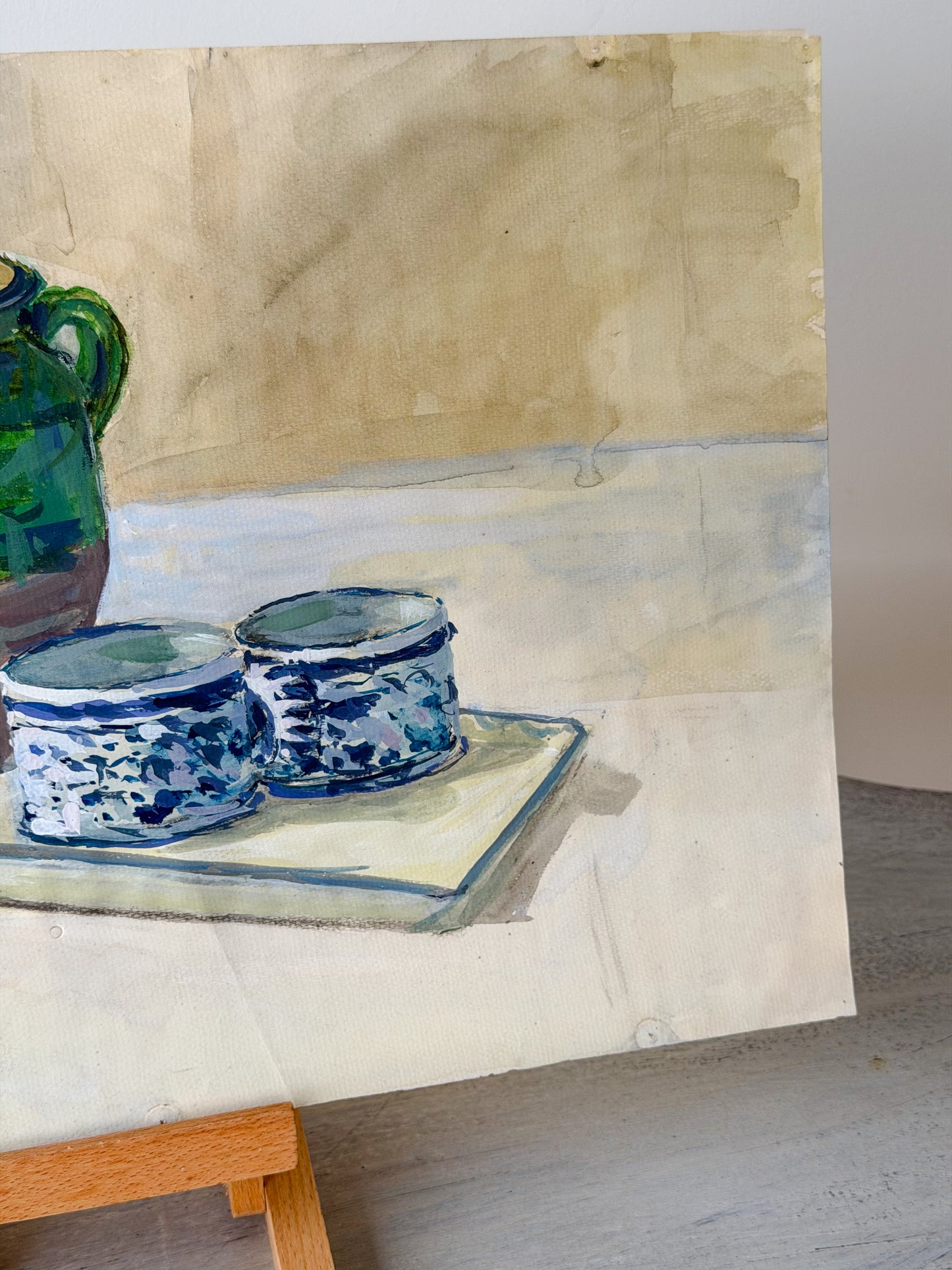 Confit Jar Watercolor Still Life Painting
