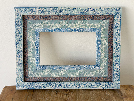 French Découpage Frame | Marbled & Vine Interior Borders
