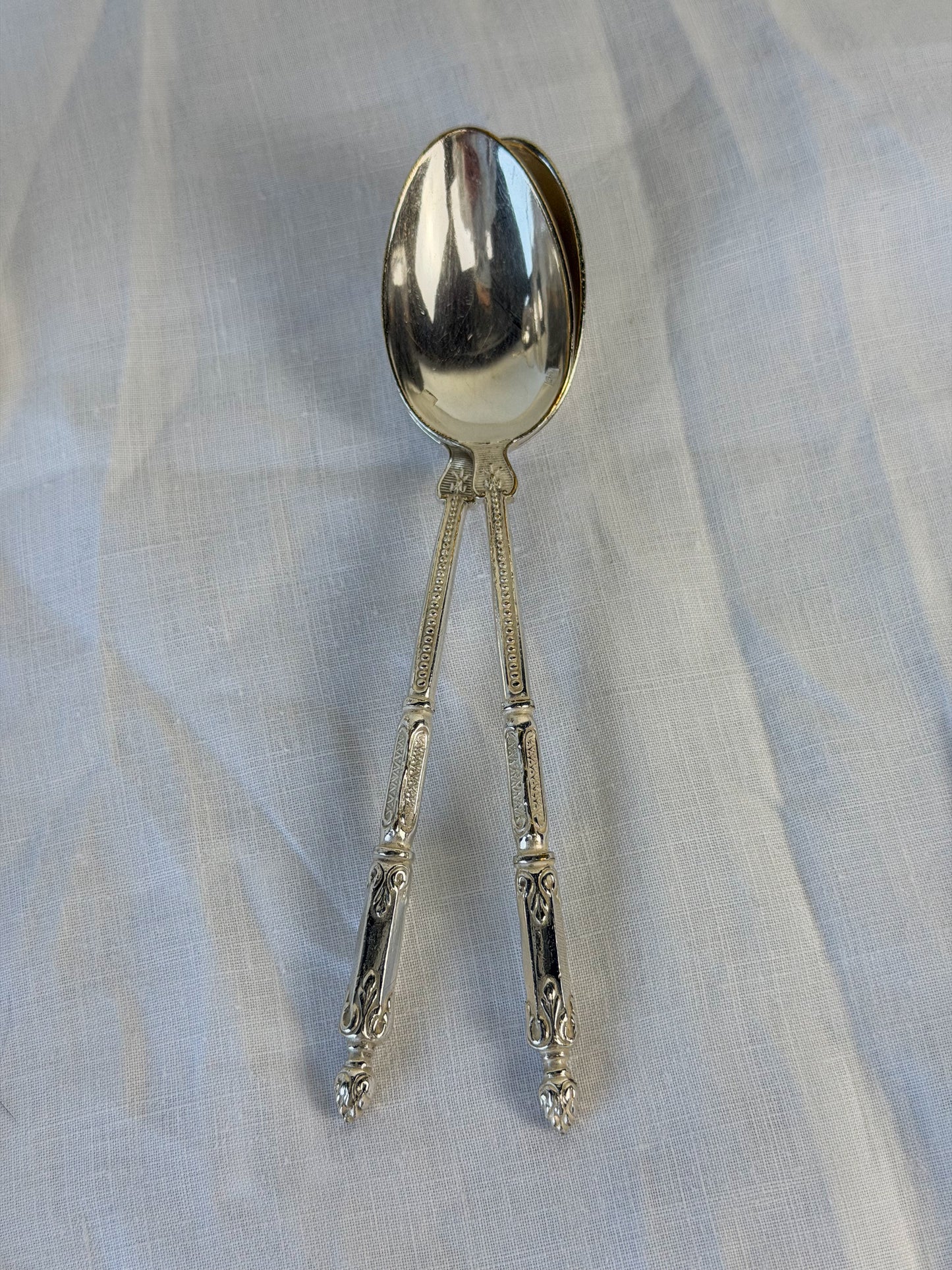 French Silverplate Condiment Spoons & Forks