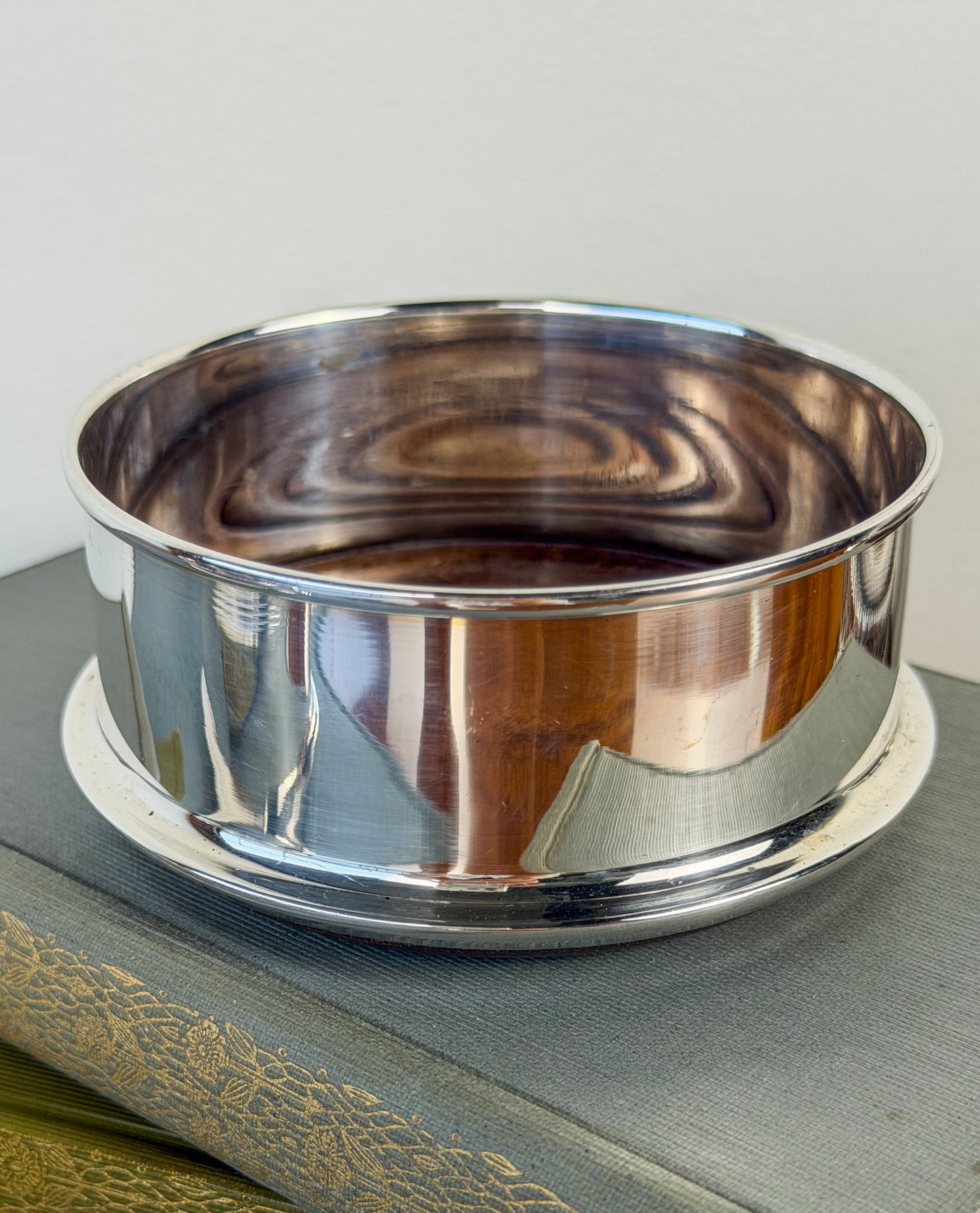 English Silverplate Wine Coasters