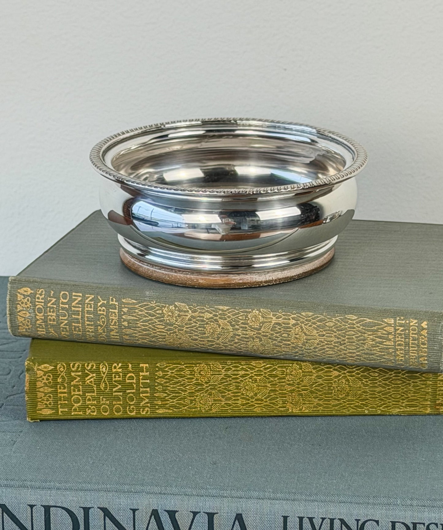 English Silverplate Wine Coasters