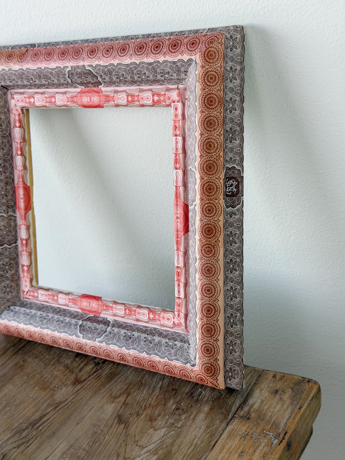 French Découpage Frame | Deep Red