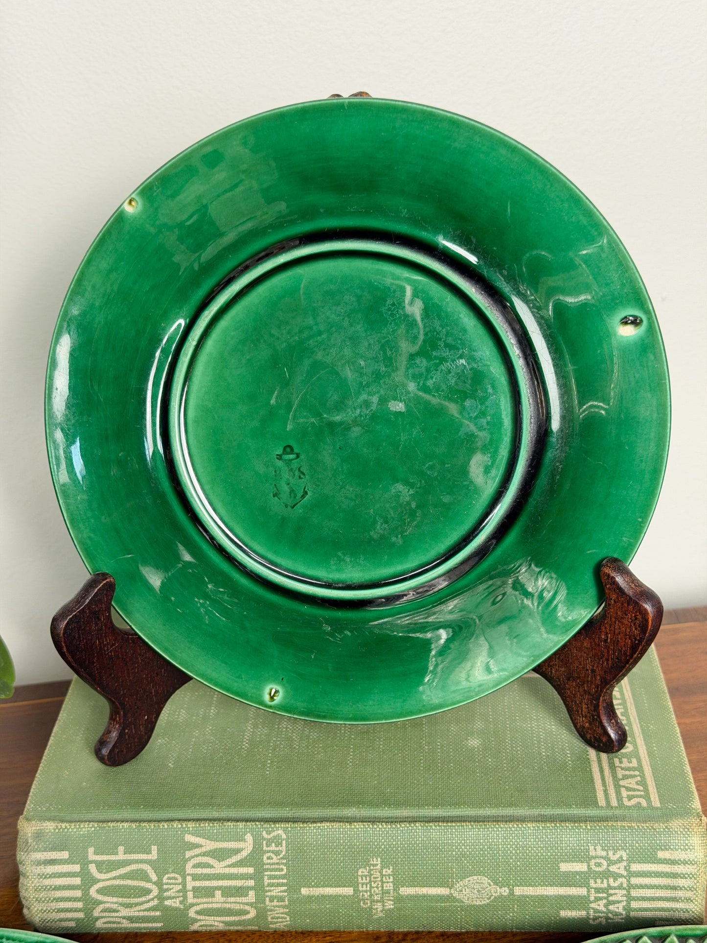 19th Century Regal & Sanejouand Majolica Leaf Plates (Set of 3)