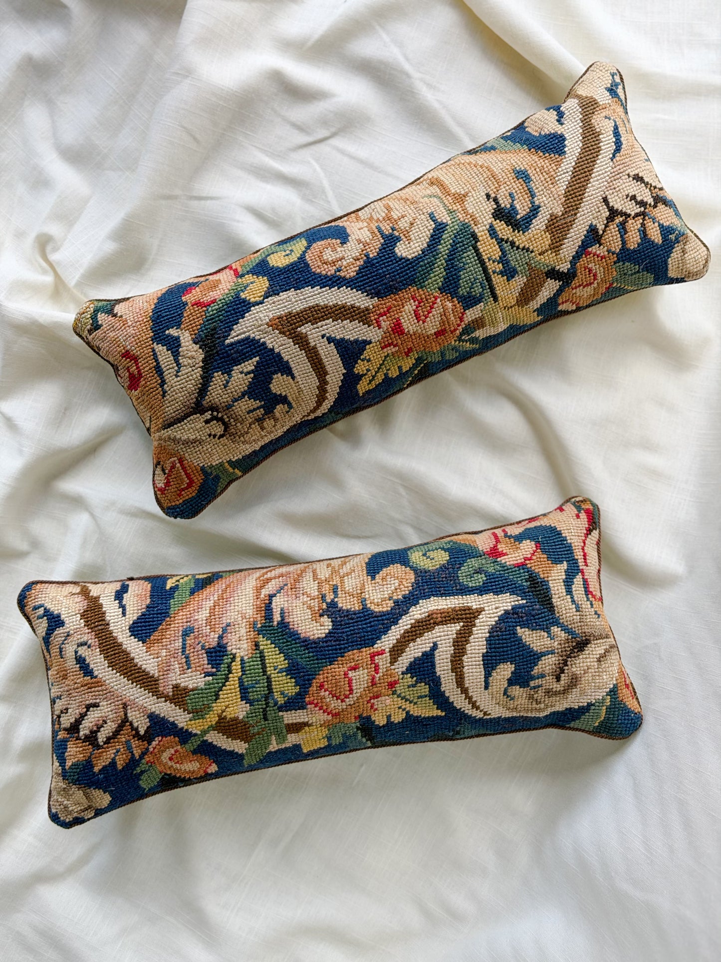 French Wool Textile Accent Pillows