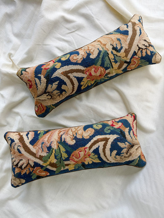French Wool Textile Accent Pillows