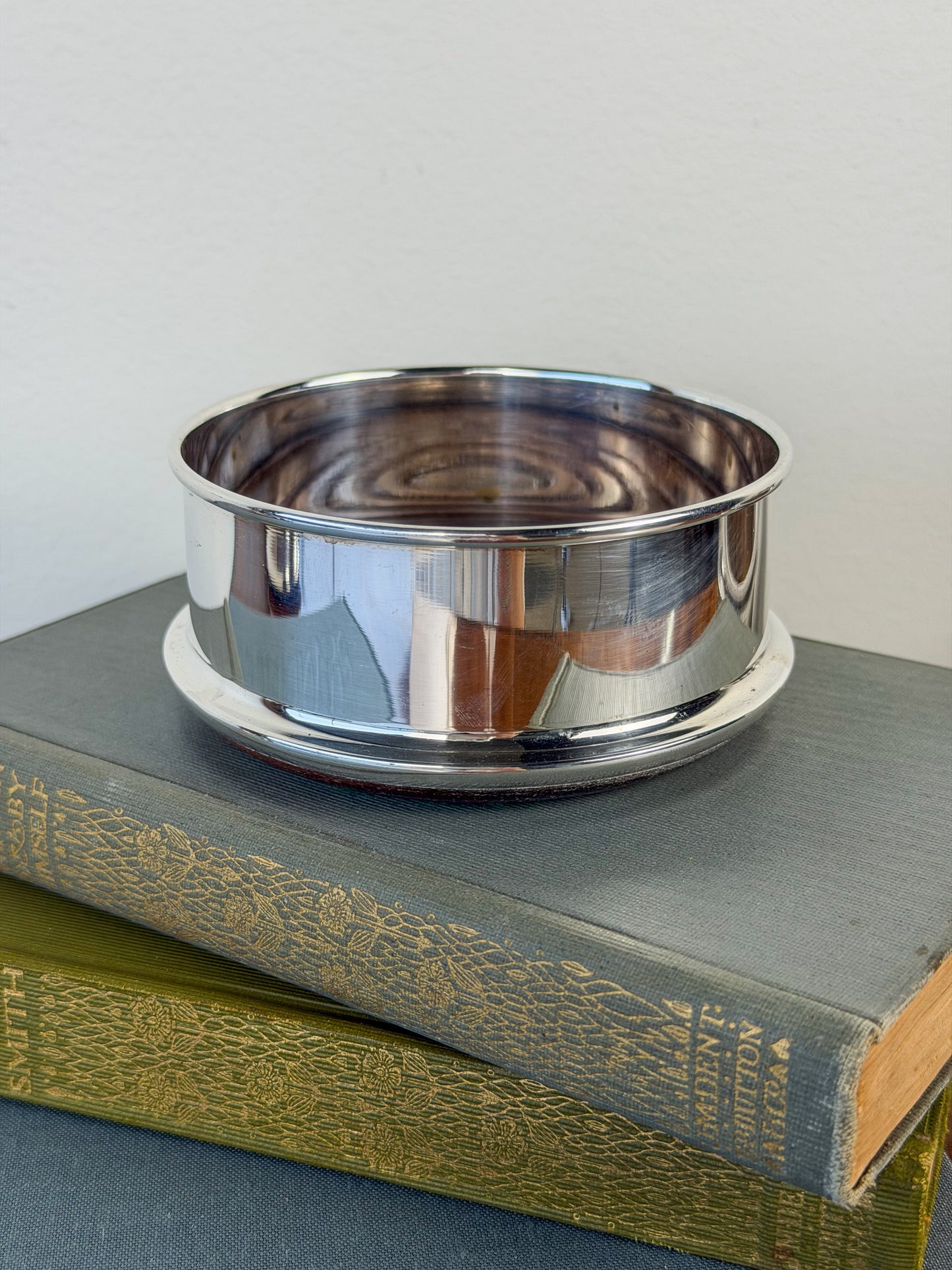 English Silverplate Wine Coasters