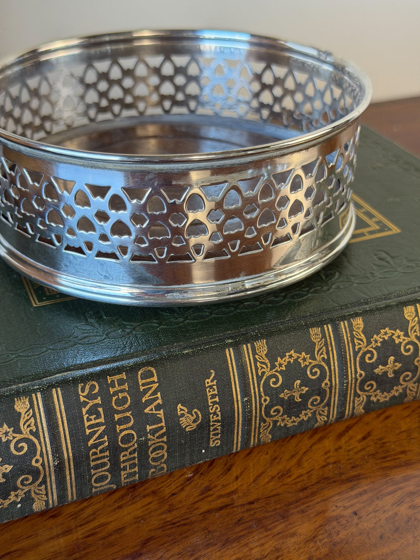 Vintage Silverplate Wine Coaster