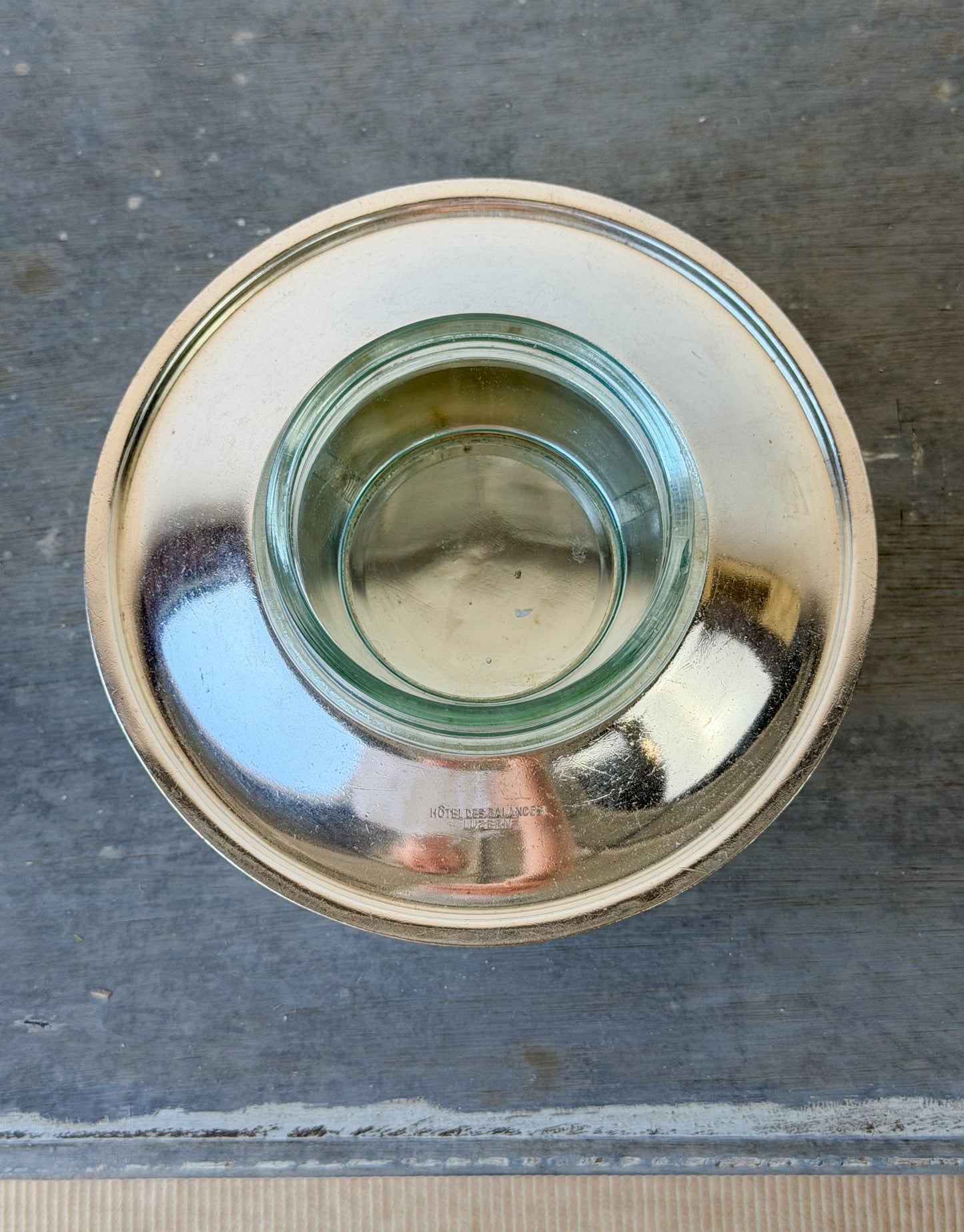 Vintage Hôtel des Balances Silverplate Caviar Server